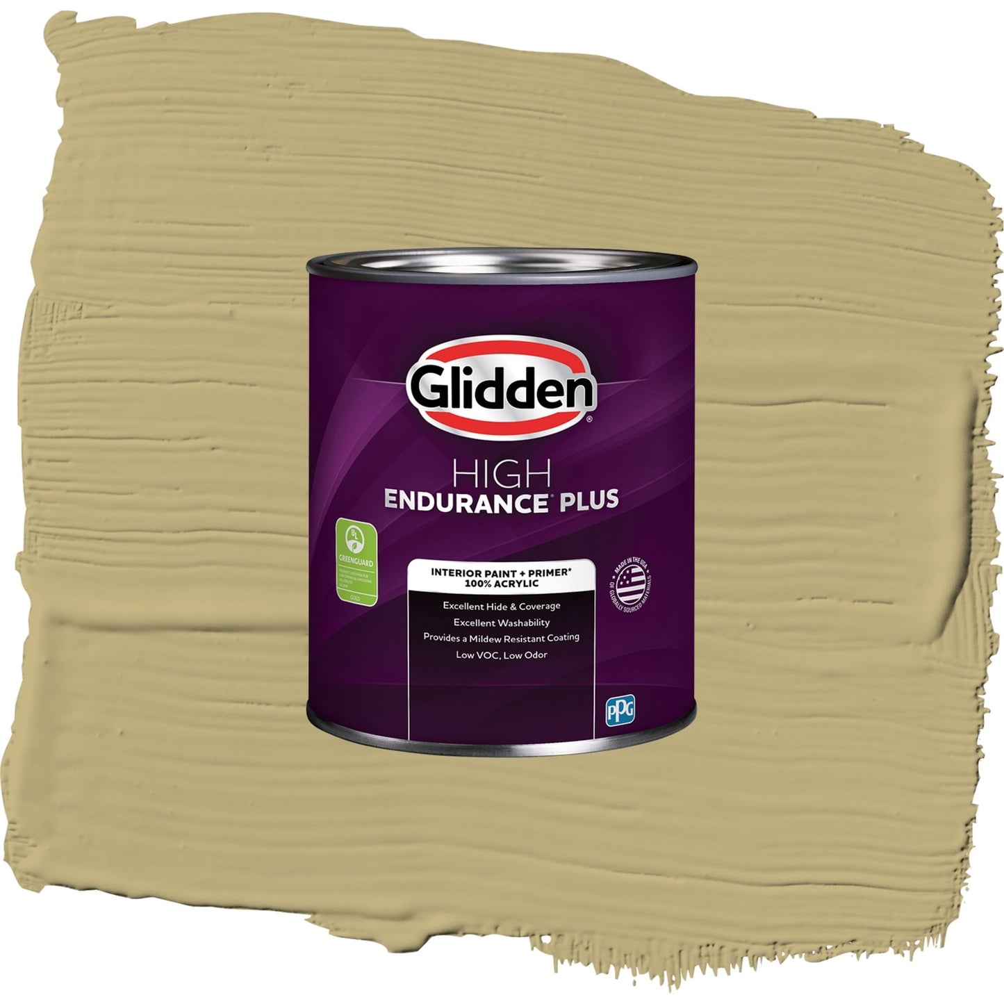 Glidden HEP Nettle / Green, Eggshell Interior Paint with Primer, 1 Quart