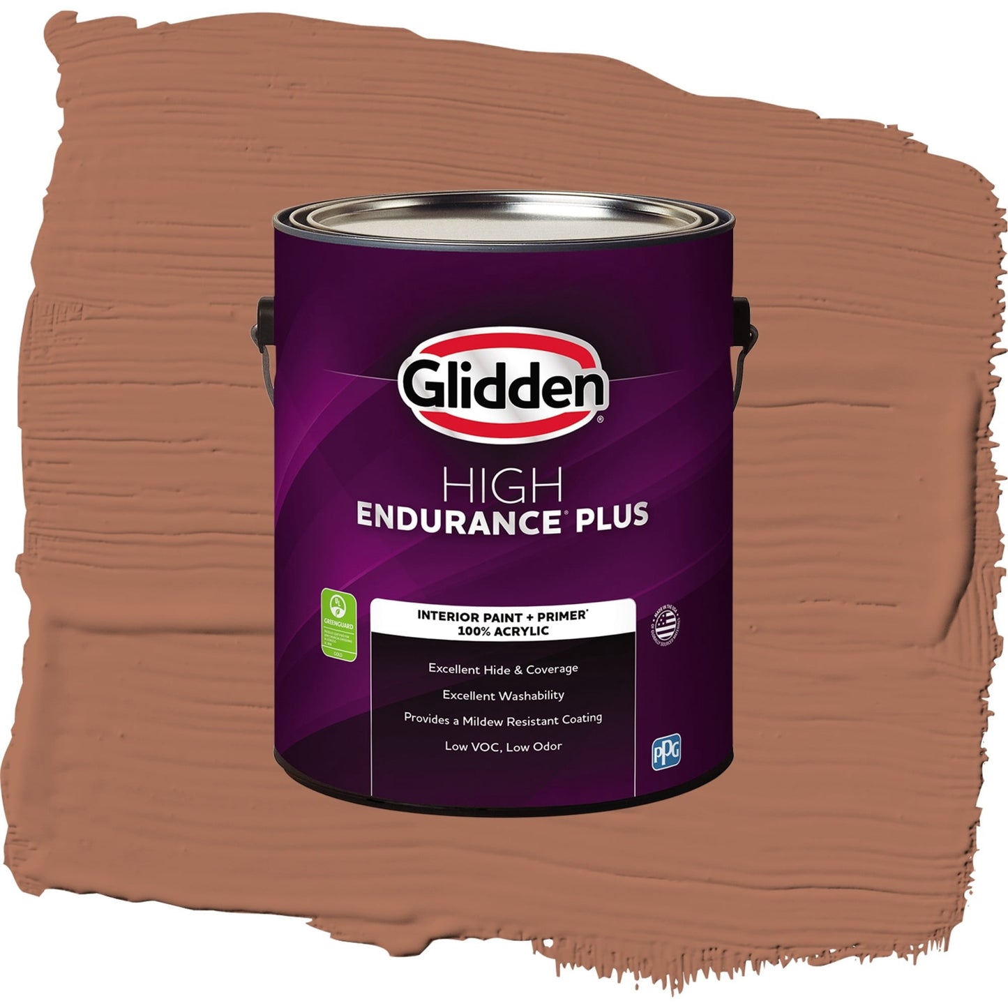 Glidden HEP Nutmeg / Brown, Eggshell Interior Paint with Primer, 1 Gallon