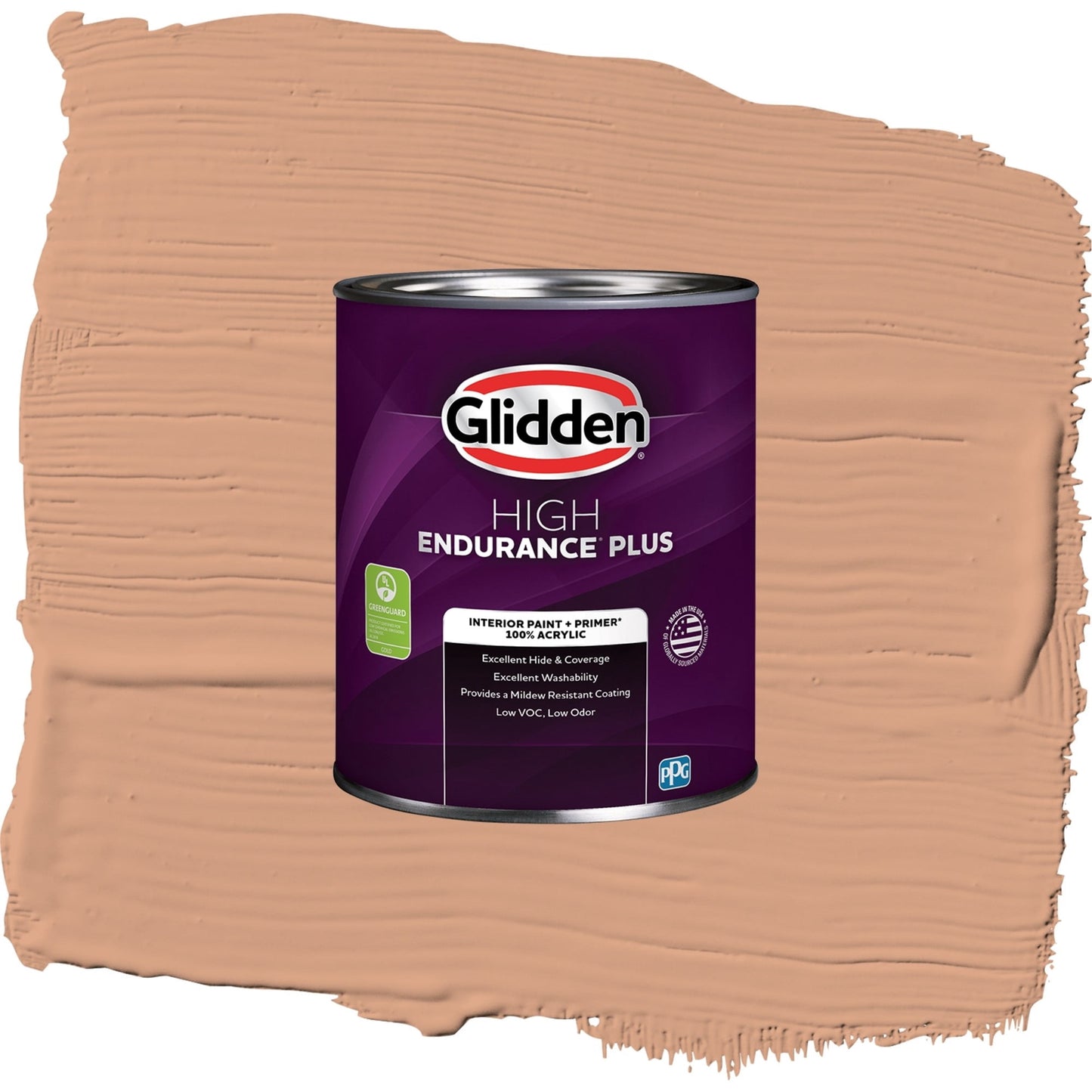 Glidden HEP Orange Maple / Orange, Eggshell Interior Paint with Primer, 1 Quart