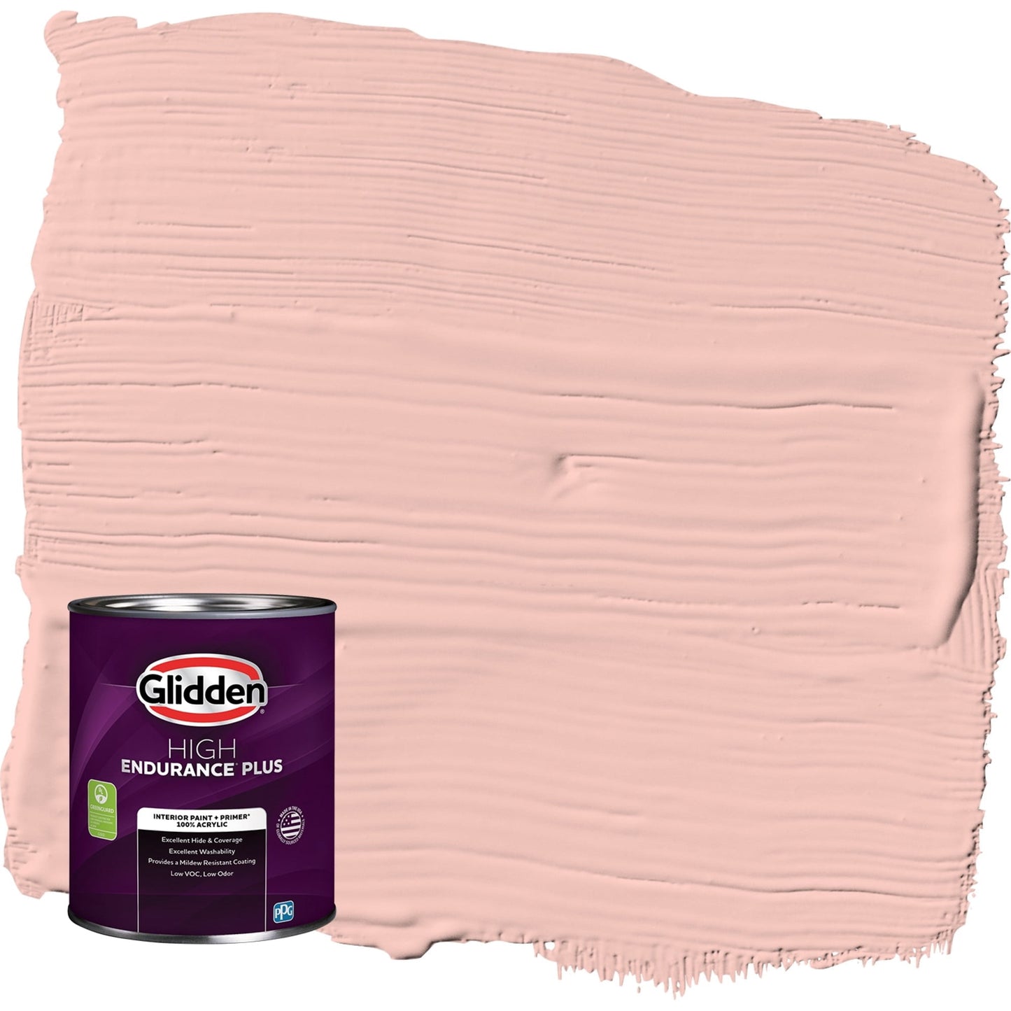 Glidden HEP Peach Ash / Orange, Flat Interior Paint with Primer, 1 Quart
