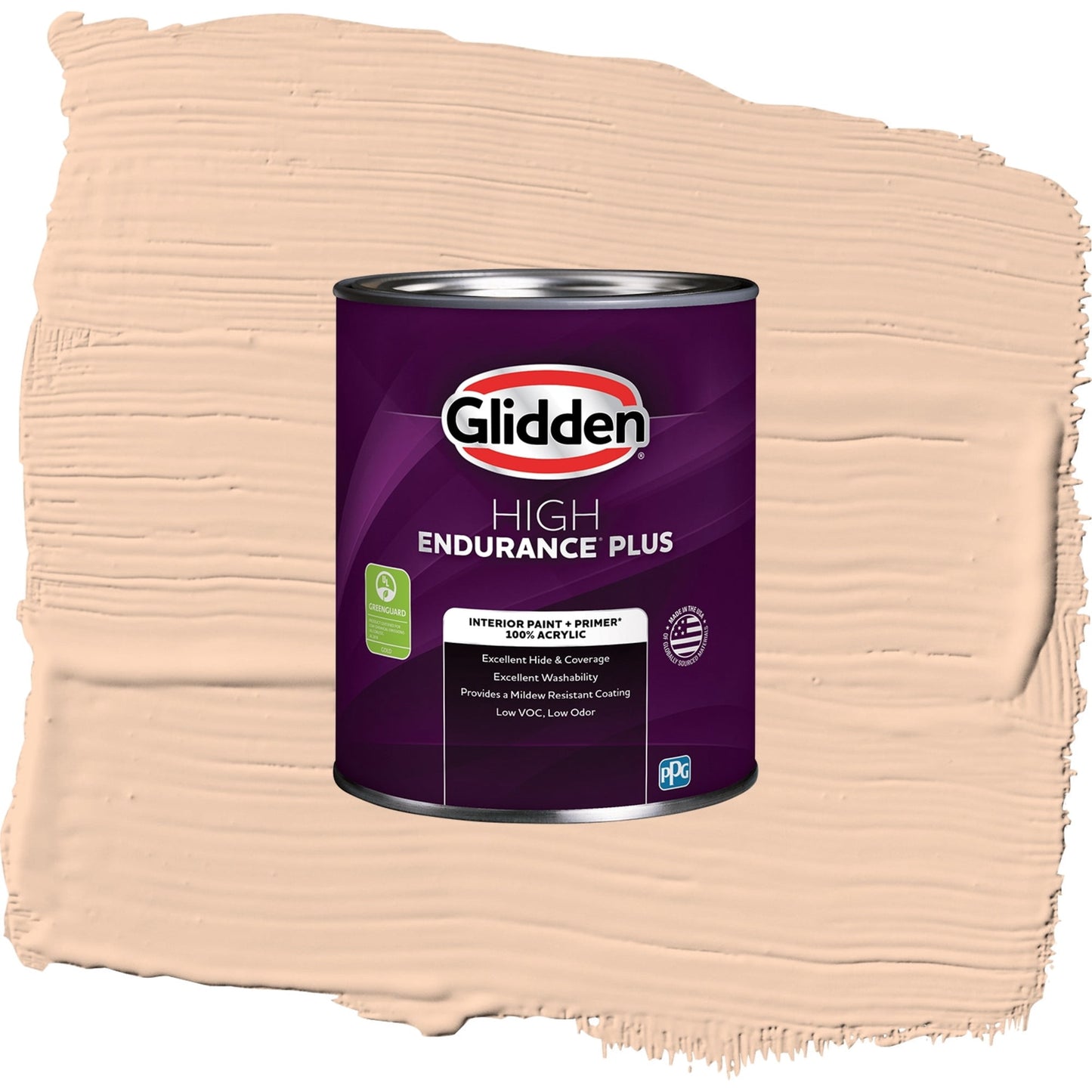 Glidden HEP Peach Darling / Orange, Eggshell Interior Paint with Primer, 1 Quart