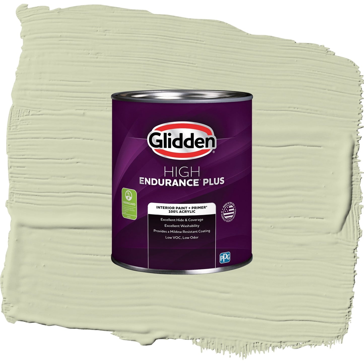 Glidden HEP Pickling Spice / Green, Eggshell Interior Paint with Primer, 1 Quart