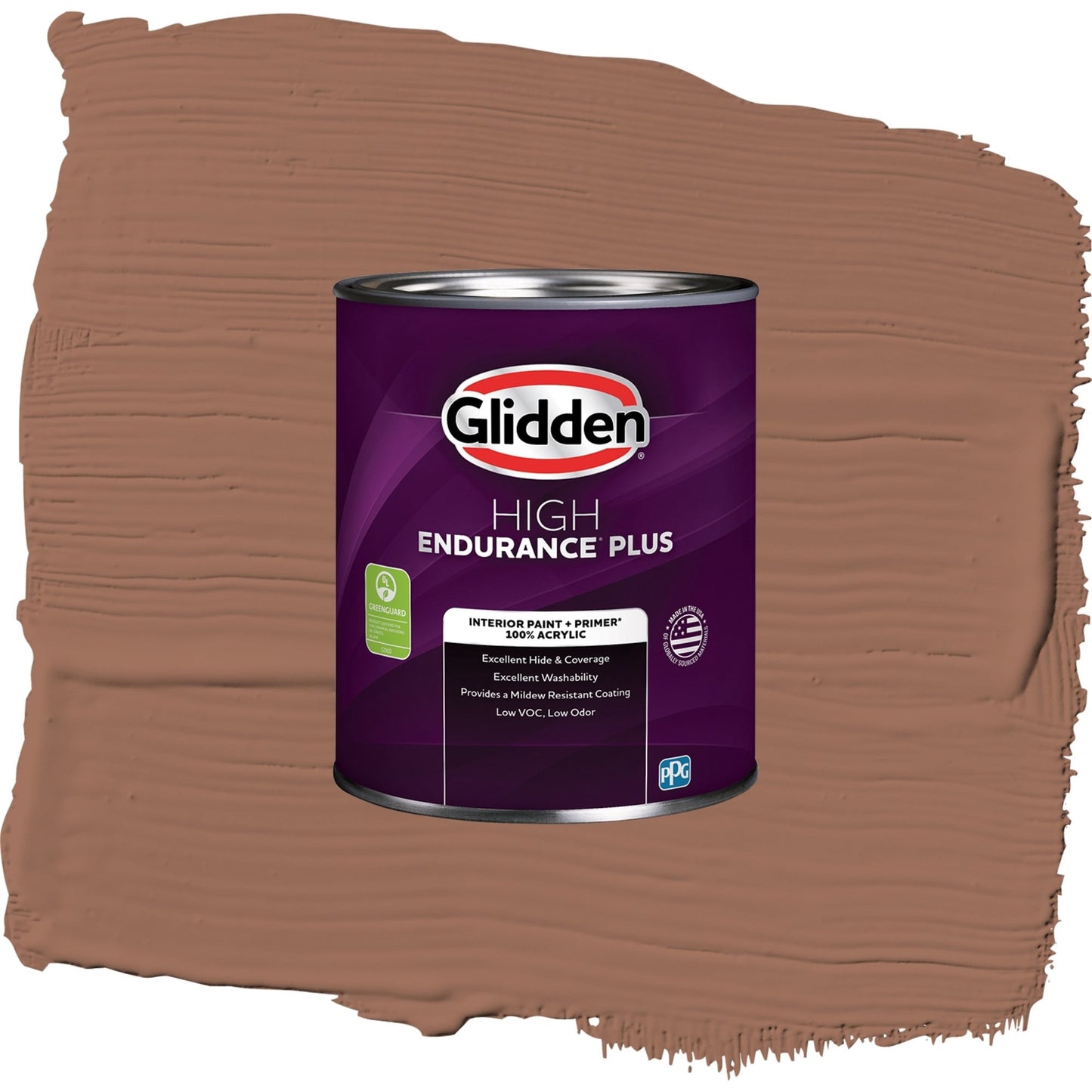 Glidden HEP Prairie Fire / Beige, Eggshell Interior Paint with Primer, 1 Quart