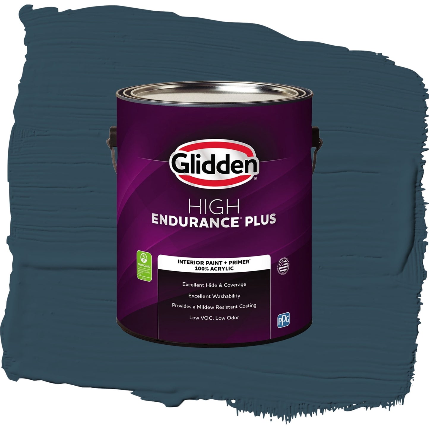 Glidden HEP Sailor's Coat / Blue, Semi-Gloss Interior Paint with Primer, 1 Gallon
