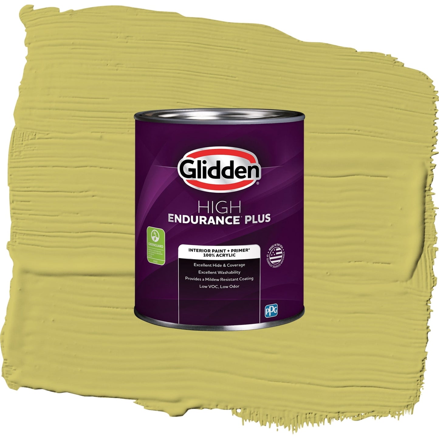 Glidden HEP Secret Safari / Green, Eggshell Interior Paint with Primer, 1 Quart