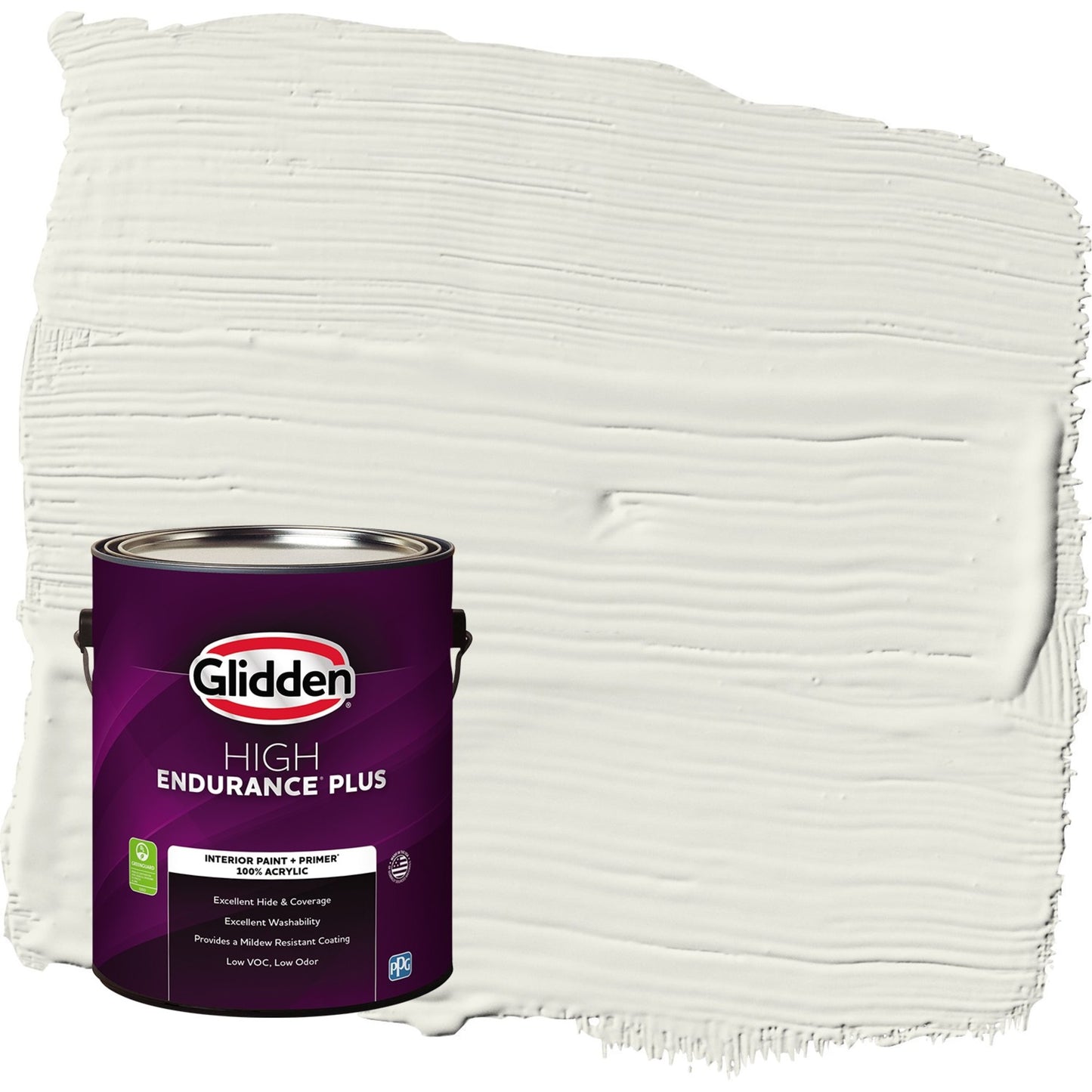 Glidden HEP Luna Plateada / Gris Pintura Interior Semibrillante con Primer, 1 Galón