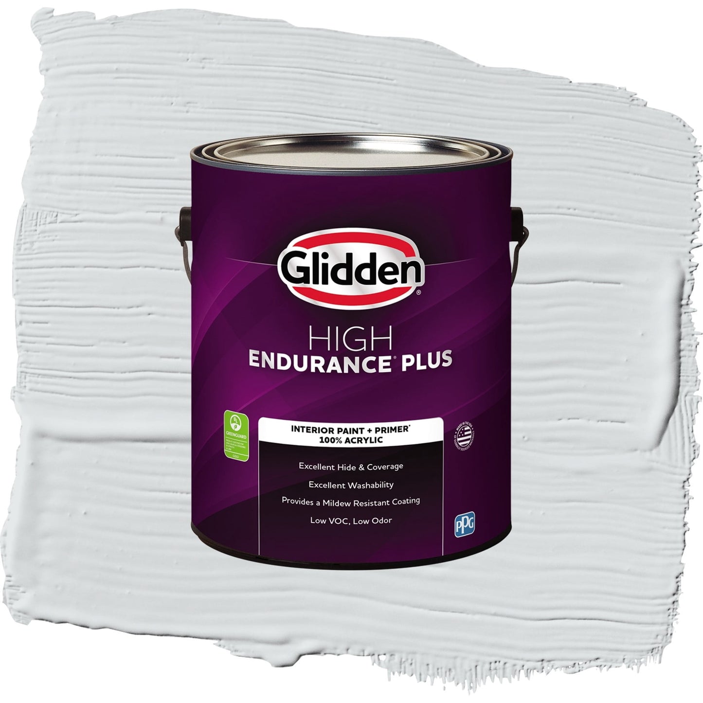 Glidden HEP Spring Thaw / White Semi-Gloss Interior Paint with Primer, 1 Gallon
