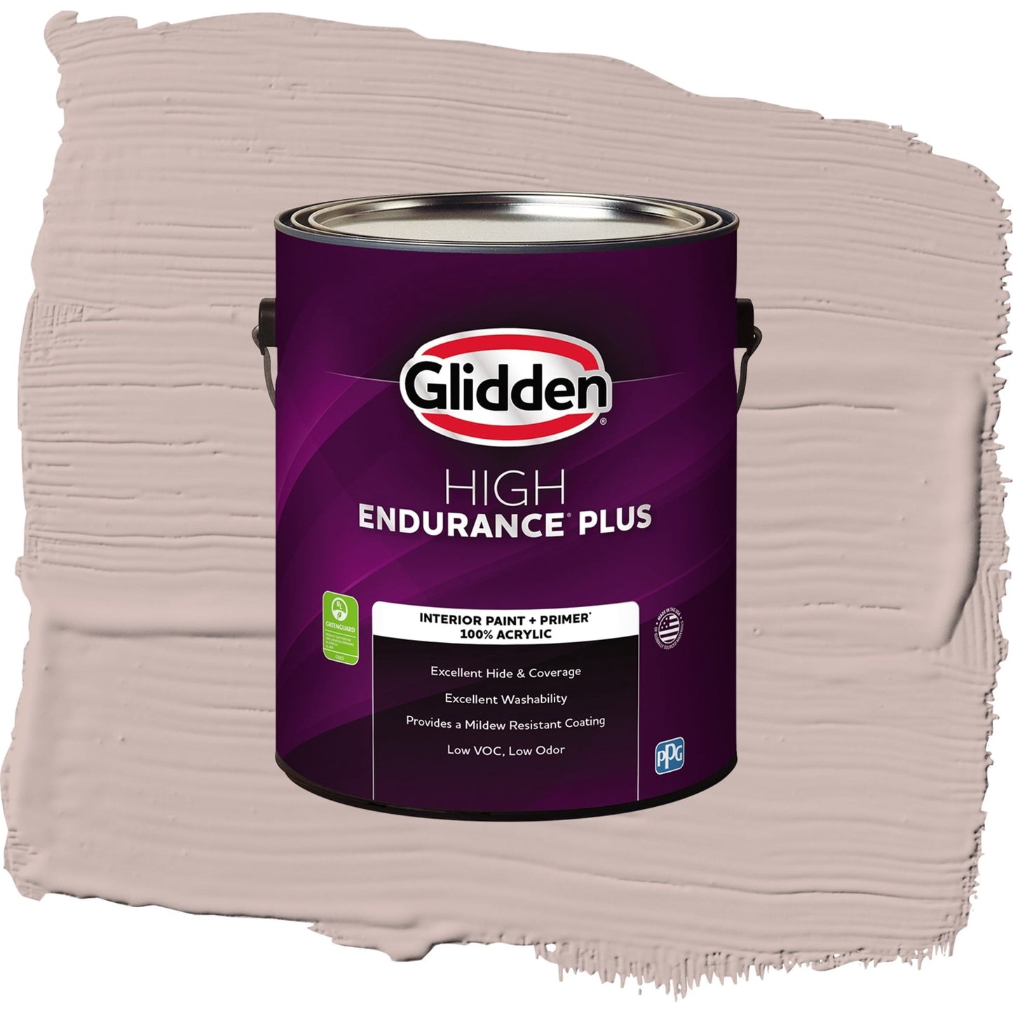Glidden HEP Subdued / Beige, Flat Interior Paint with Primer, 1 Gallon