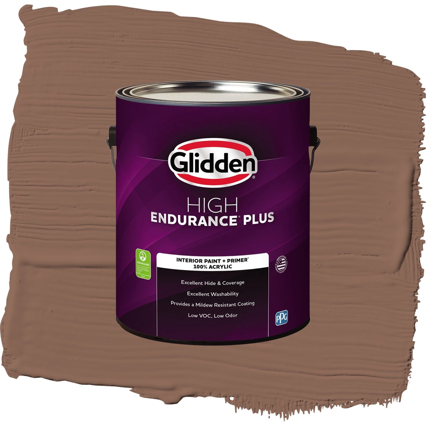Glidden HEP Suede Leather / Beige, Flat Interior Paint with Primer, 1 Gallon