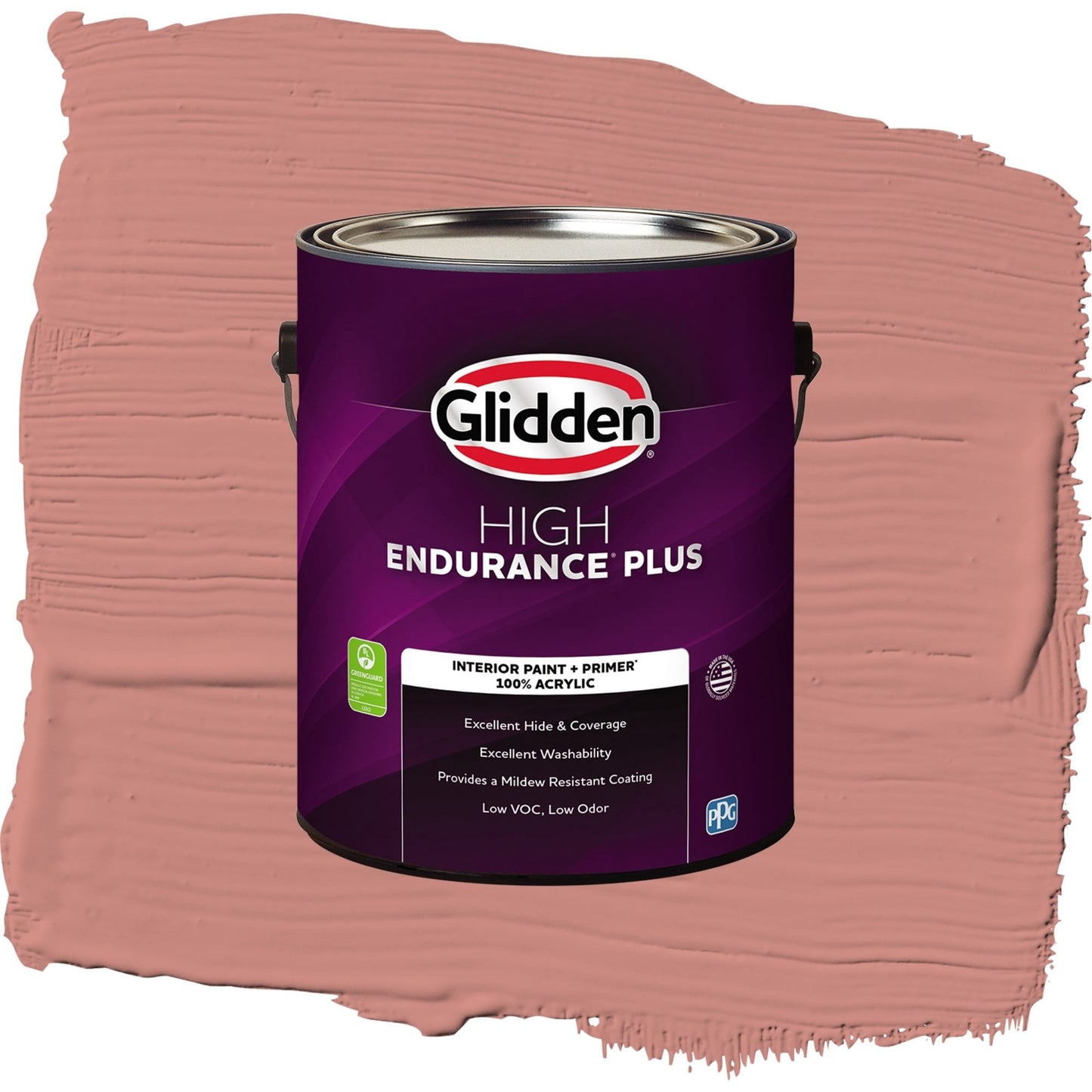 Glidden HEP Sunstone / Orange, Flat Interior Paint with Primer, 1 Gallon