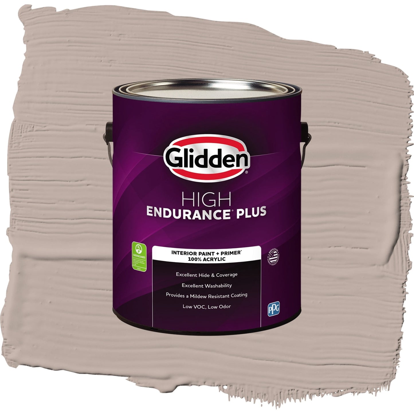 Glidden HEP Thumper / Beige, Flat Interior Paint with Primer, 1 Gallon