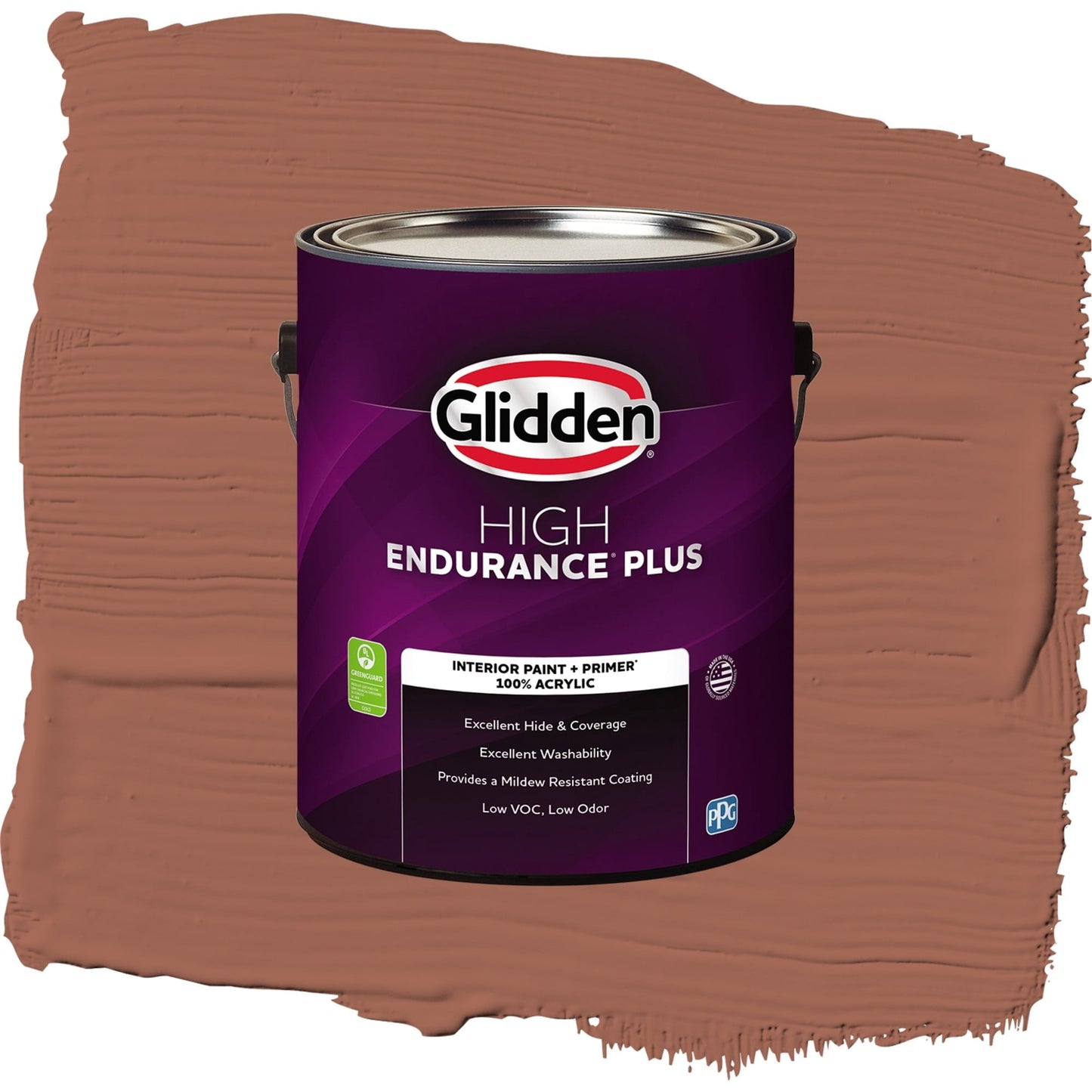 Glidden HEP Warm Up / Orange, Eggshell Interior Paint with Primer, 1 Gallon