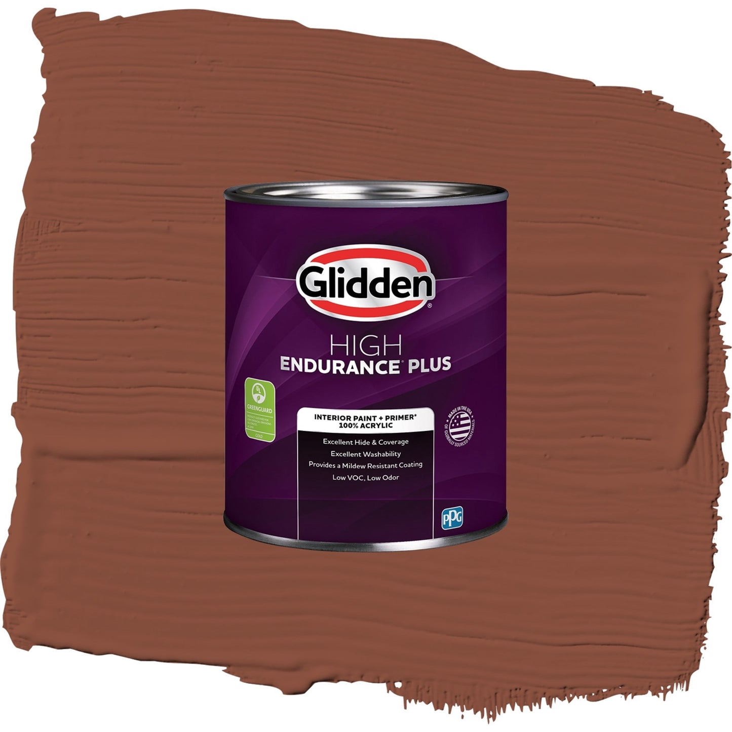 Glidden HEP Warm Wassail / Orange, Eggshell Interior Paint with Primer, 1 Quart