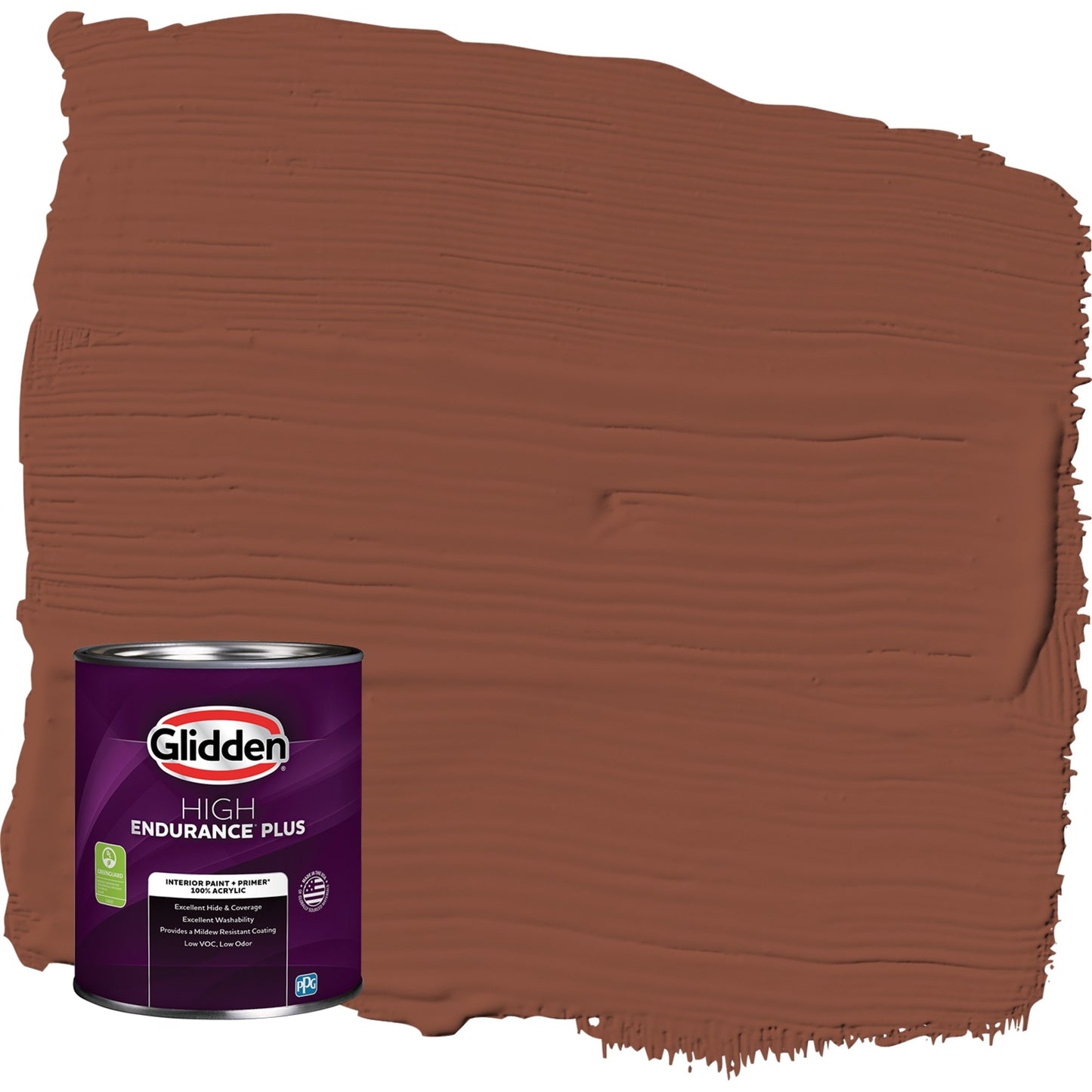 Glidden HEP Warm Wassail / Orange, Flat Interior Paint with Primer, 1 Quart