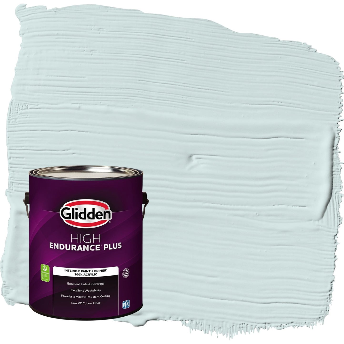Glidden HEP Azul Acuoso / Aqua Pintura Interior Mate con Primer, 1 Galón