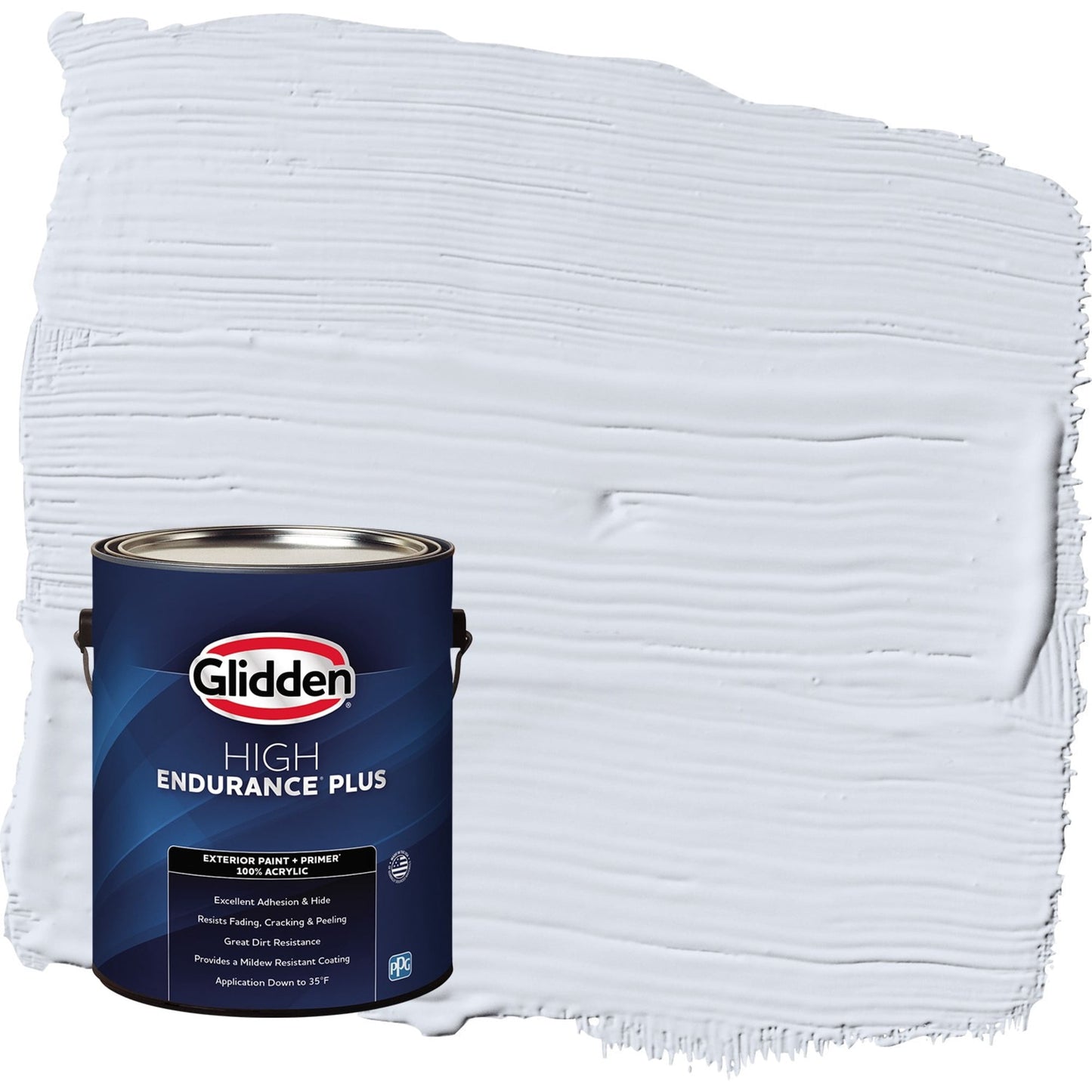 Glidden HEP Irradiant Iris / Purple Flat Exterior Paint with Primer, 1 Gallon