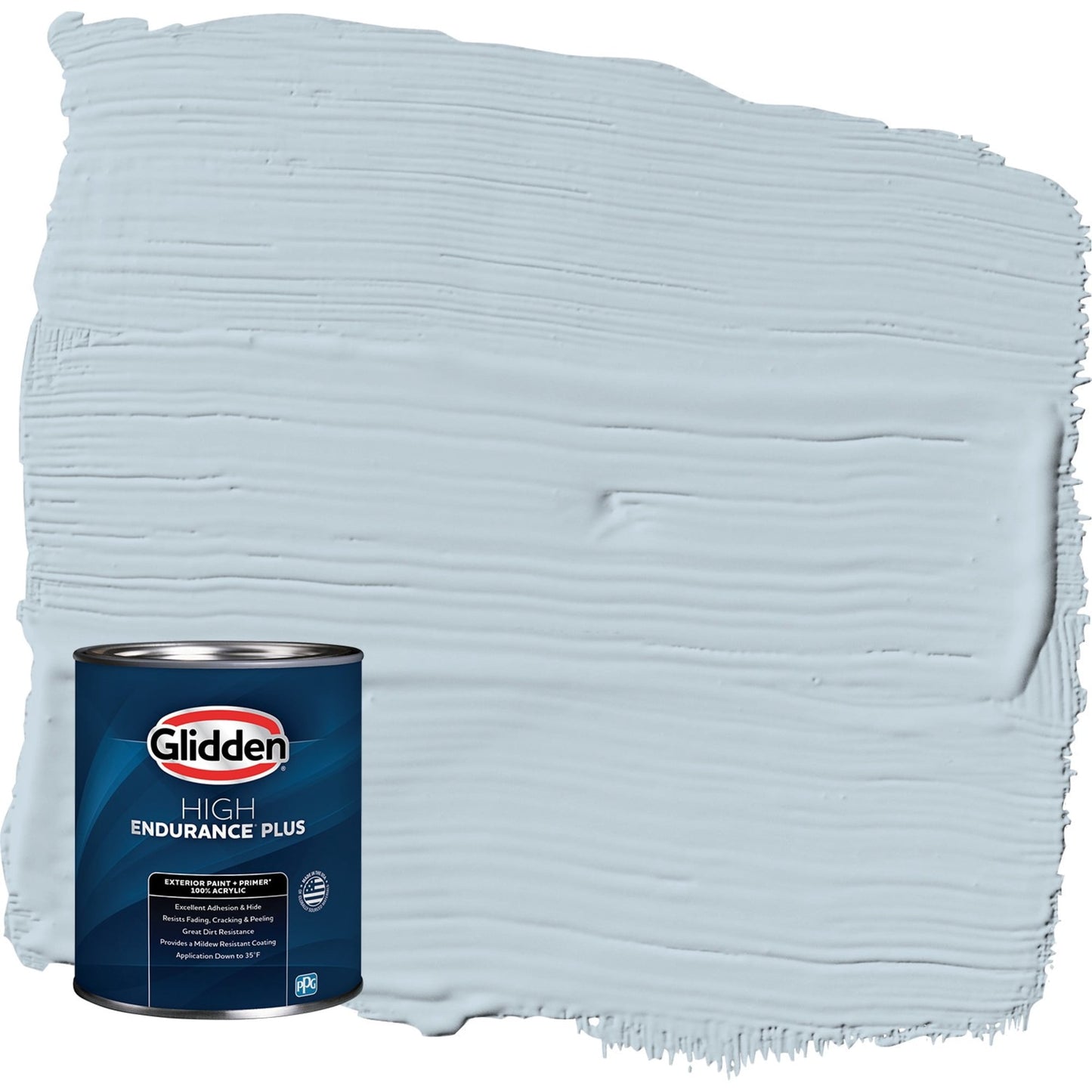 Glidden HEP Keepsakes / Blue Satin Exterior Paint with Primer, 1 Quart