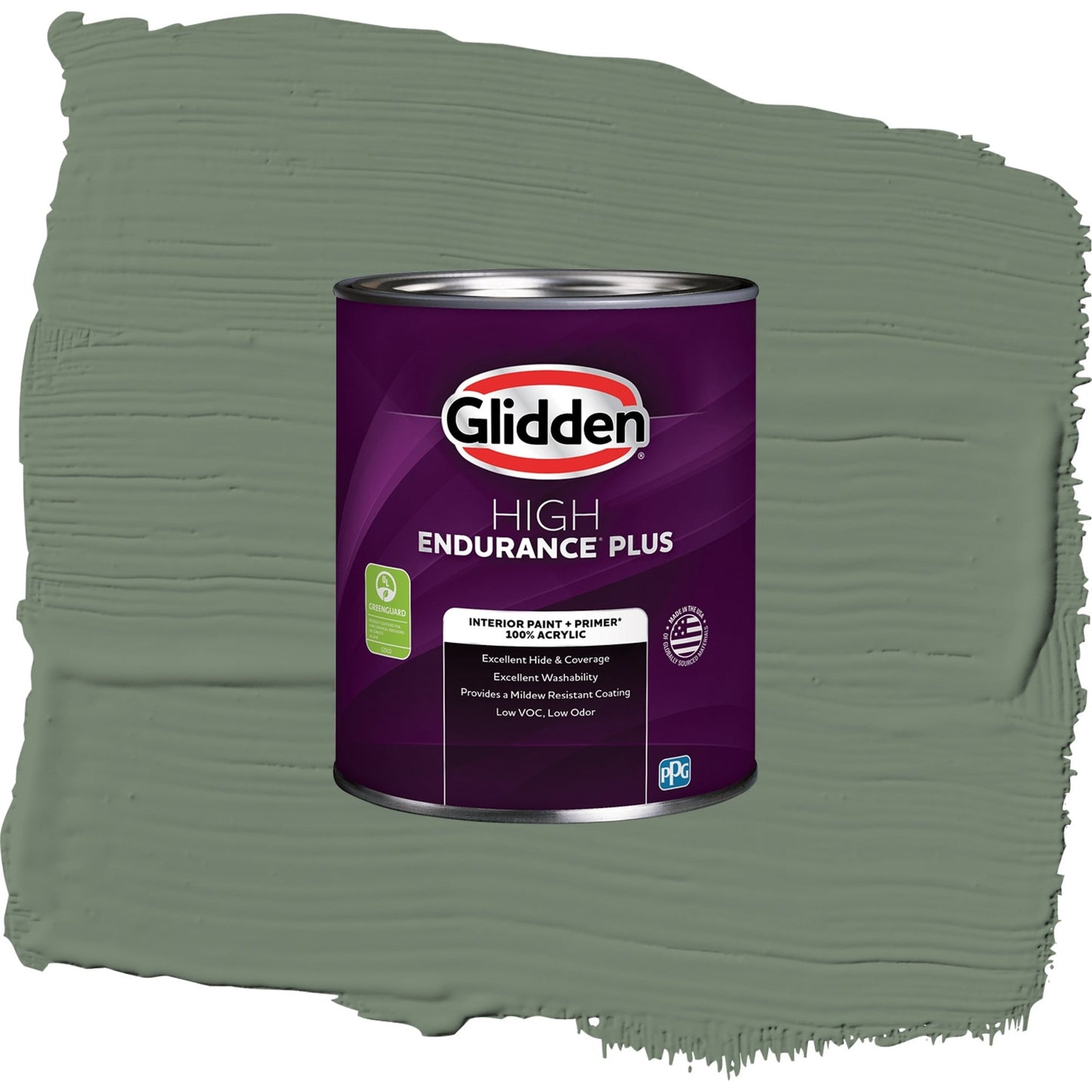 Glidden HEP Lottery Winnings / Green, Eggshell Interior Paint with Primer, 1 Quart