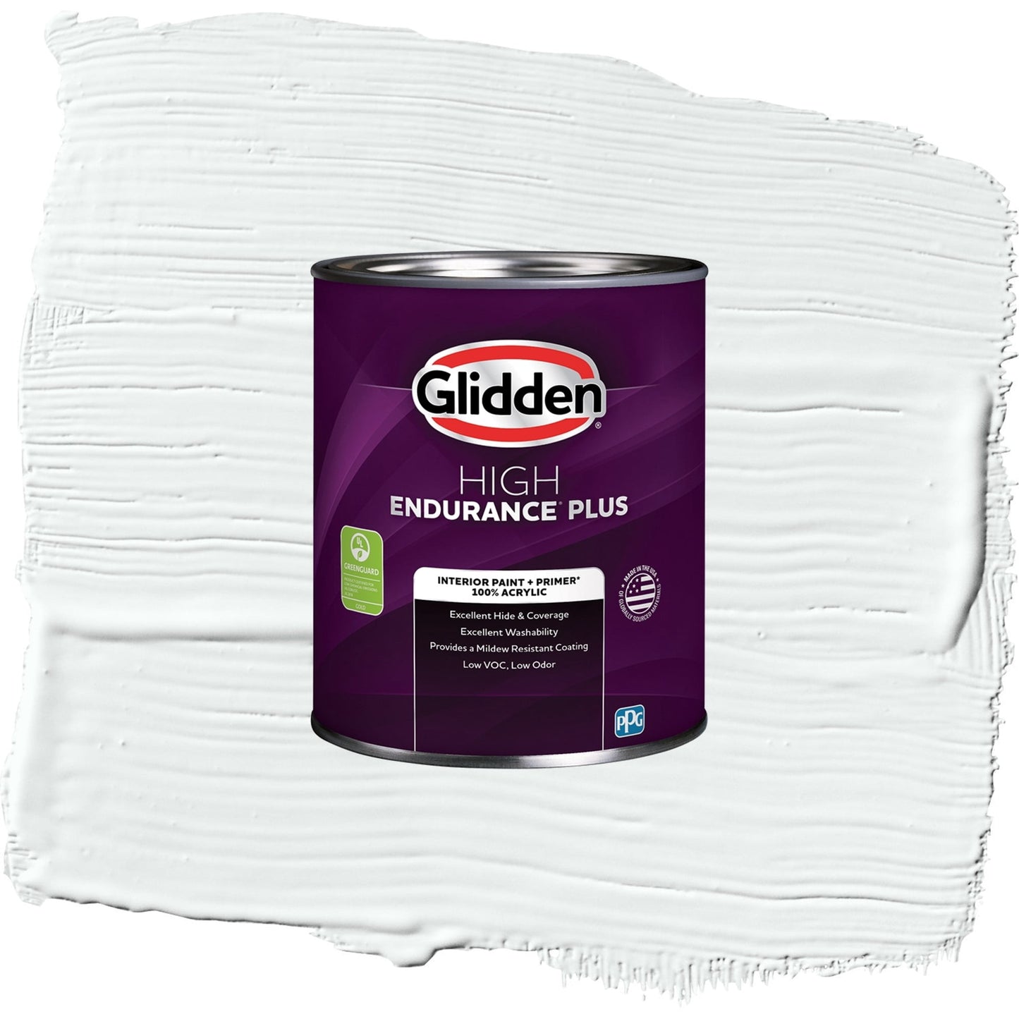 Glidden HEP Moonlit Snow / Gray, Eggshell Interior Paint with Primer, 1 Quart