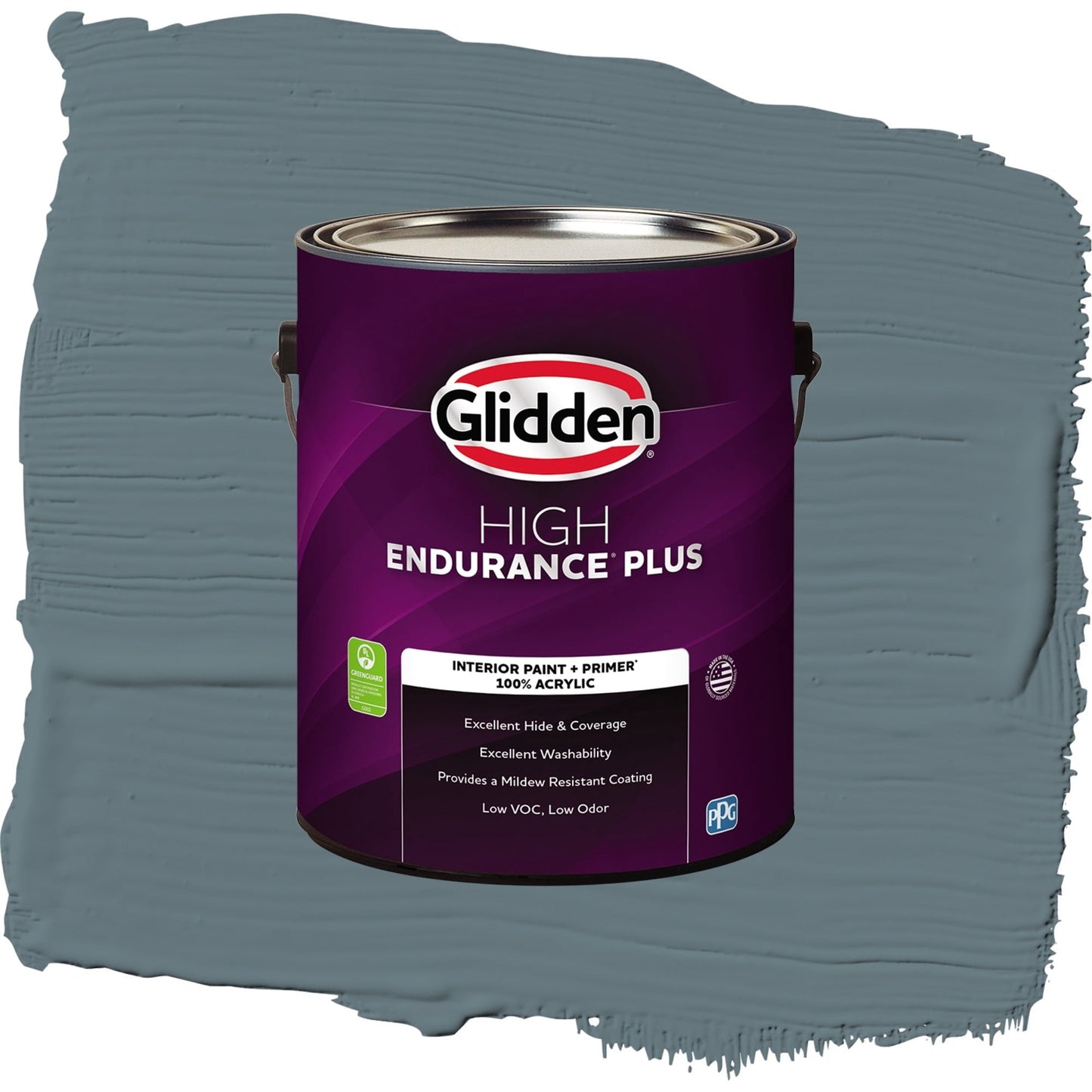 Glidden HEP Night Rendezvous / Blue, Eggshell Interior Paint with Primer, 1 Gallon