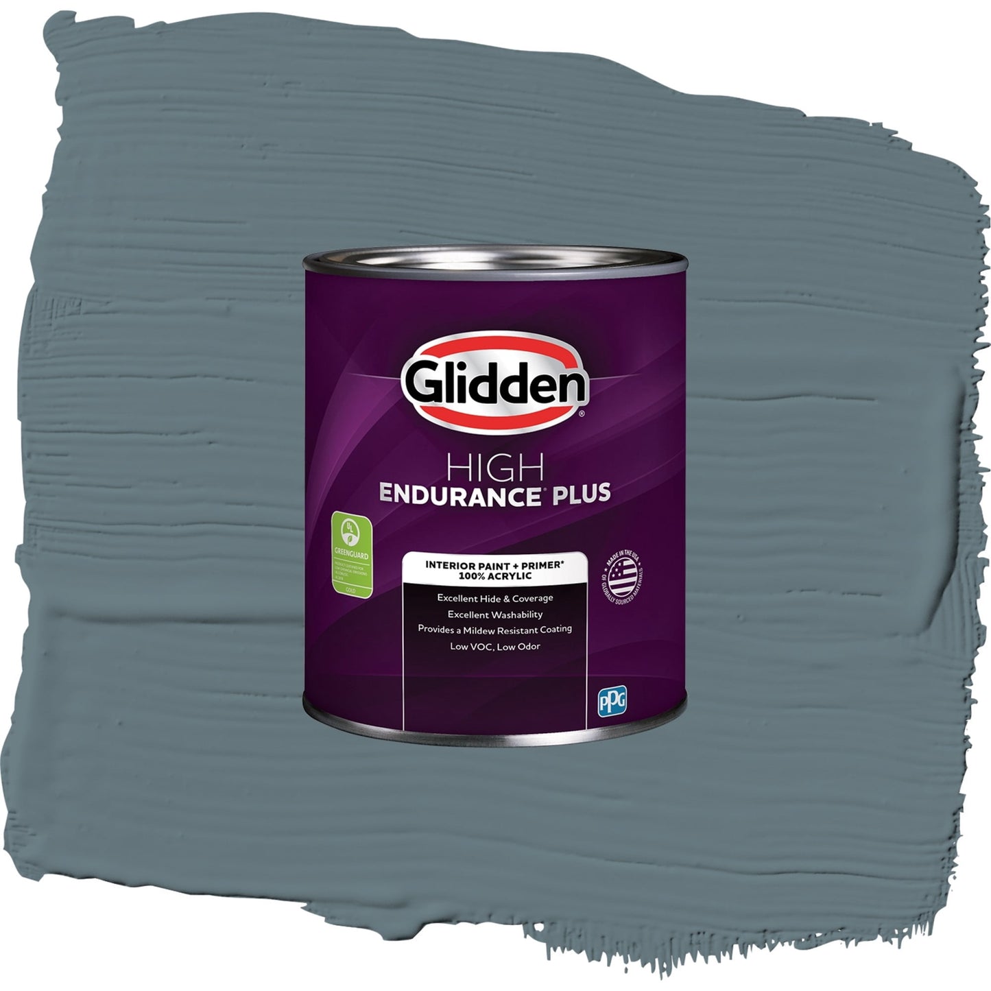 Glidden HEP Night Rendezvous / Blue, Eggshell Interior Paint with Primer, 1 Quart