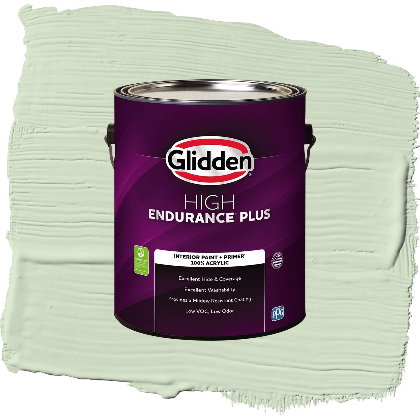 Glidden HEP Pale Moss Green Interior Paint + Primer Eggshell , 1 Gallon