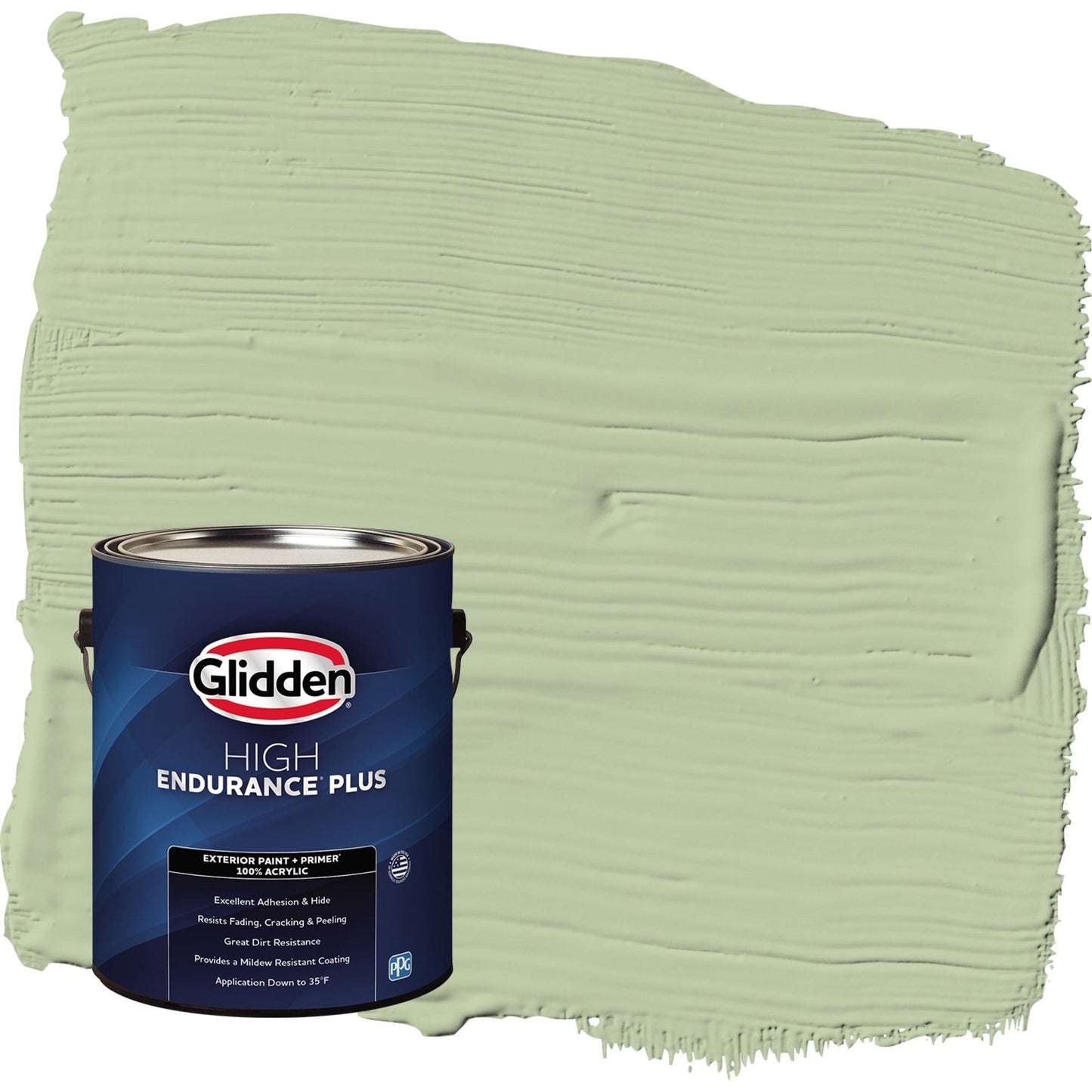 Glidden HEP Quaking Grass / Green Satin Exterior Paint with Primer, 1 Gallon