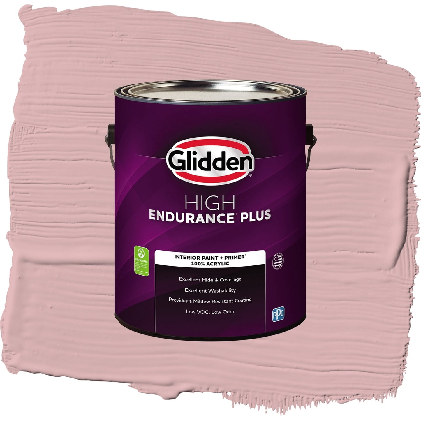 Glidden HEP Radiant Rouge Interior Paint + Primer Flat , 1 Gallon