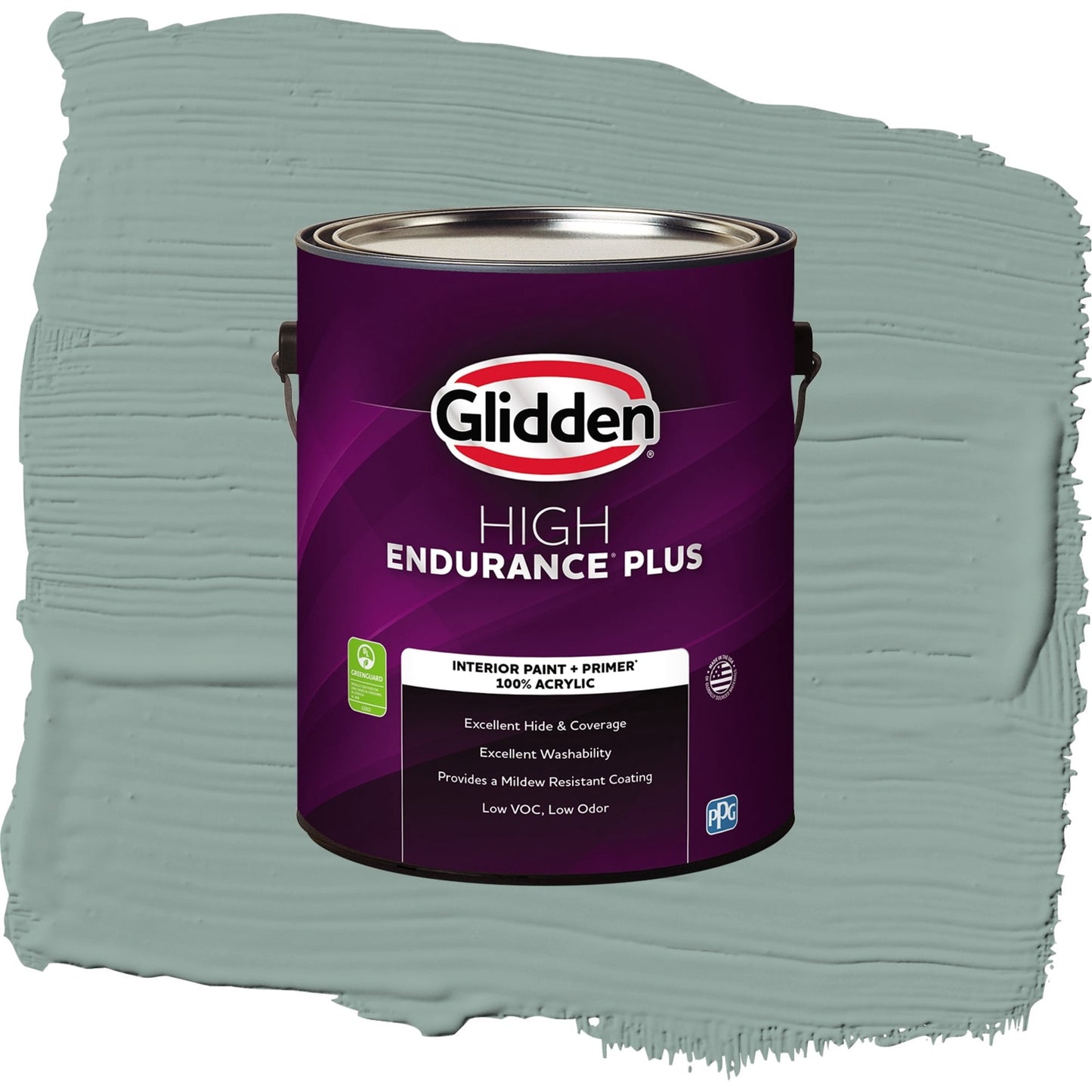 Glidden HEP Spruce Shade Interior Paint + Primer Flat , 1 Gallon
