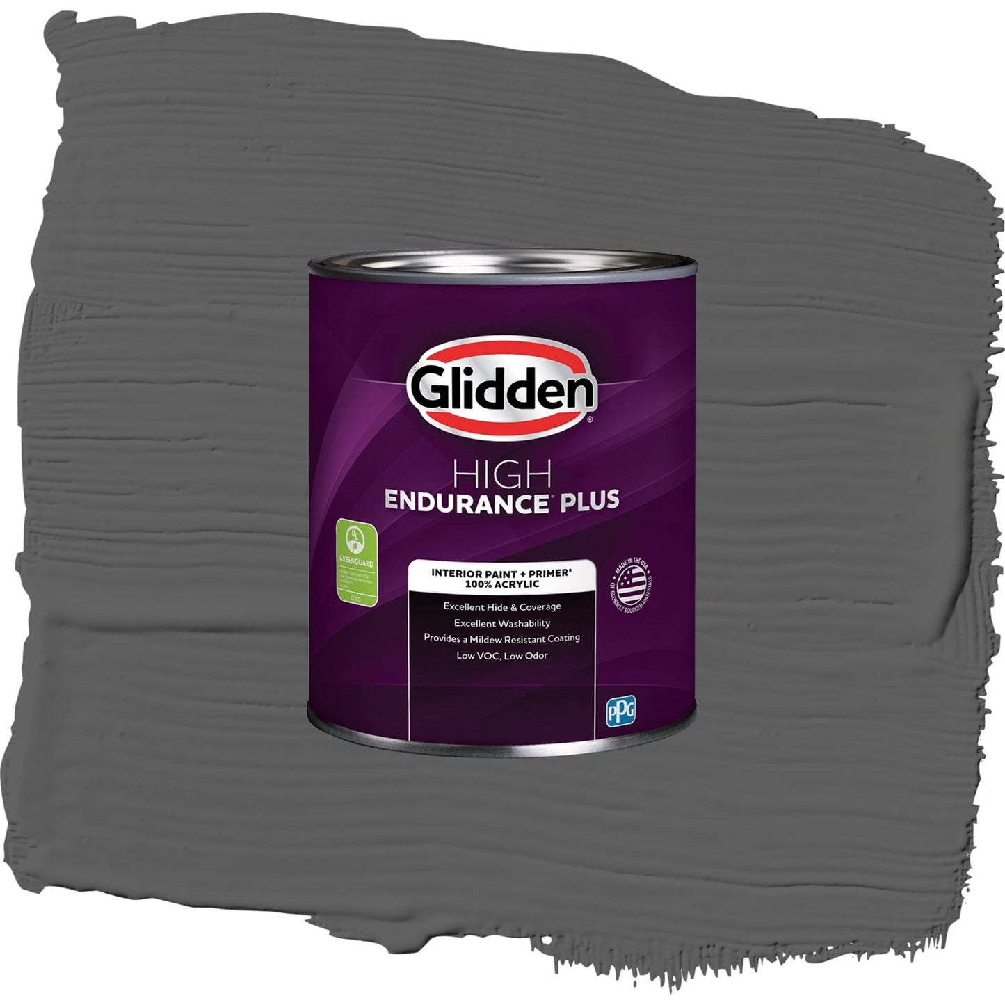 Glidden HEP Summer Shadow Interior Paint + Primer Flat , 1 Quart