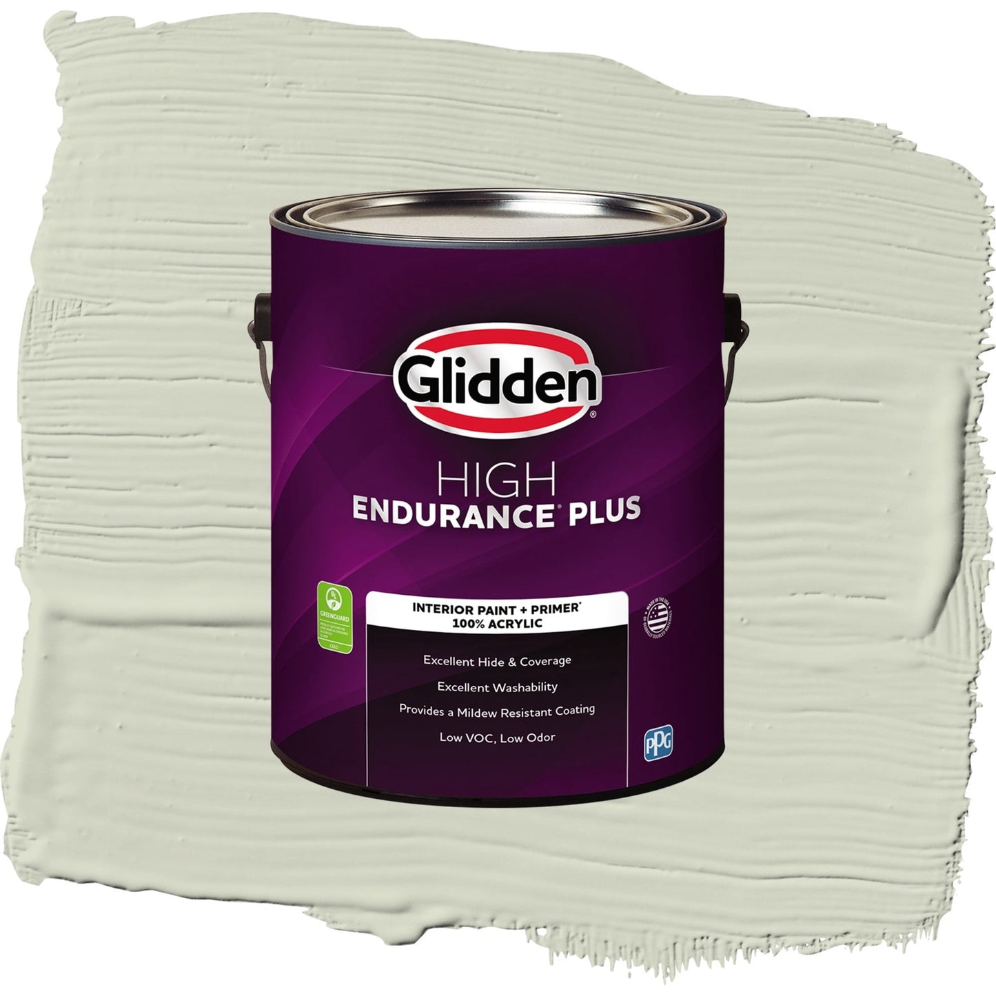 Glidden HEP White Sage / Green, Eggshell Interior Paint with Primer, 1 Gallon