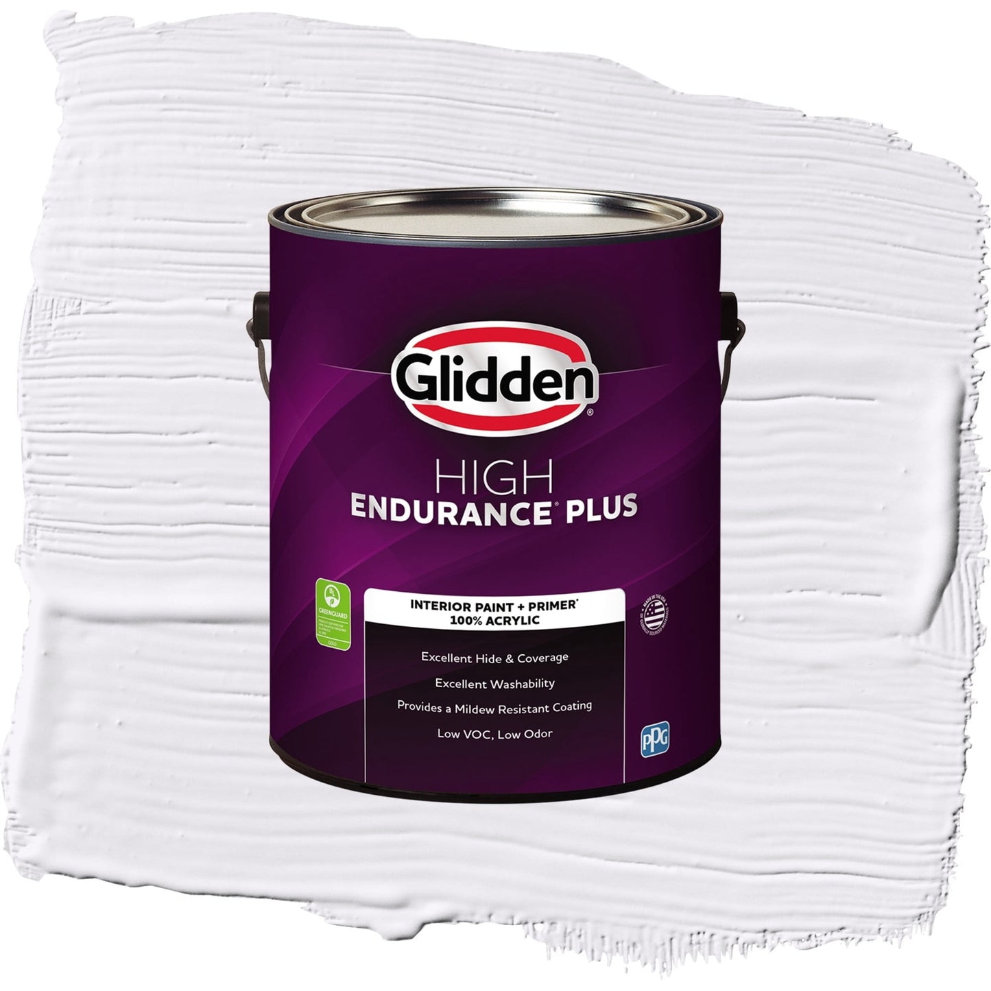 Glidden HEP Winter Morn Interior Paint + Primer Flat , 1 Gallon