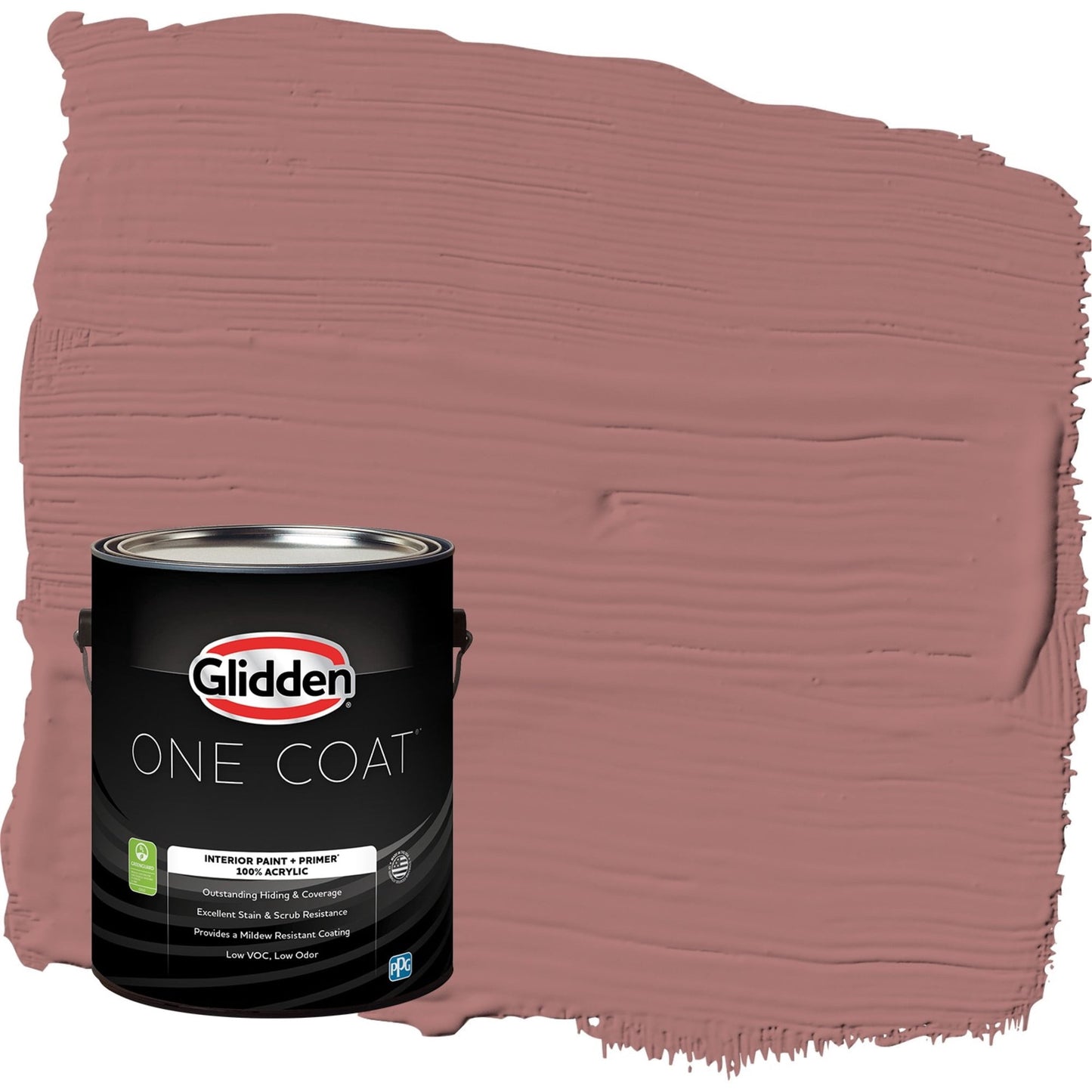 Glidden One Coat Cinnamon Diamonds / Rose Pink Semi-Gloss Interior Paint with Primer, 1 Gallon