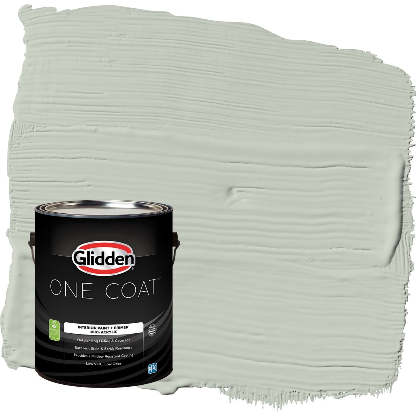 Glidden One Coat Life Lesson / Green Semi-Gloss Interior Paint with Primer, 1 Gallon