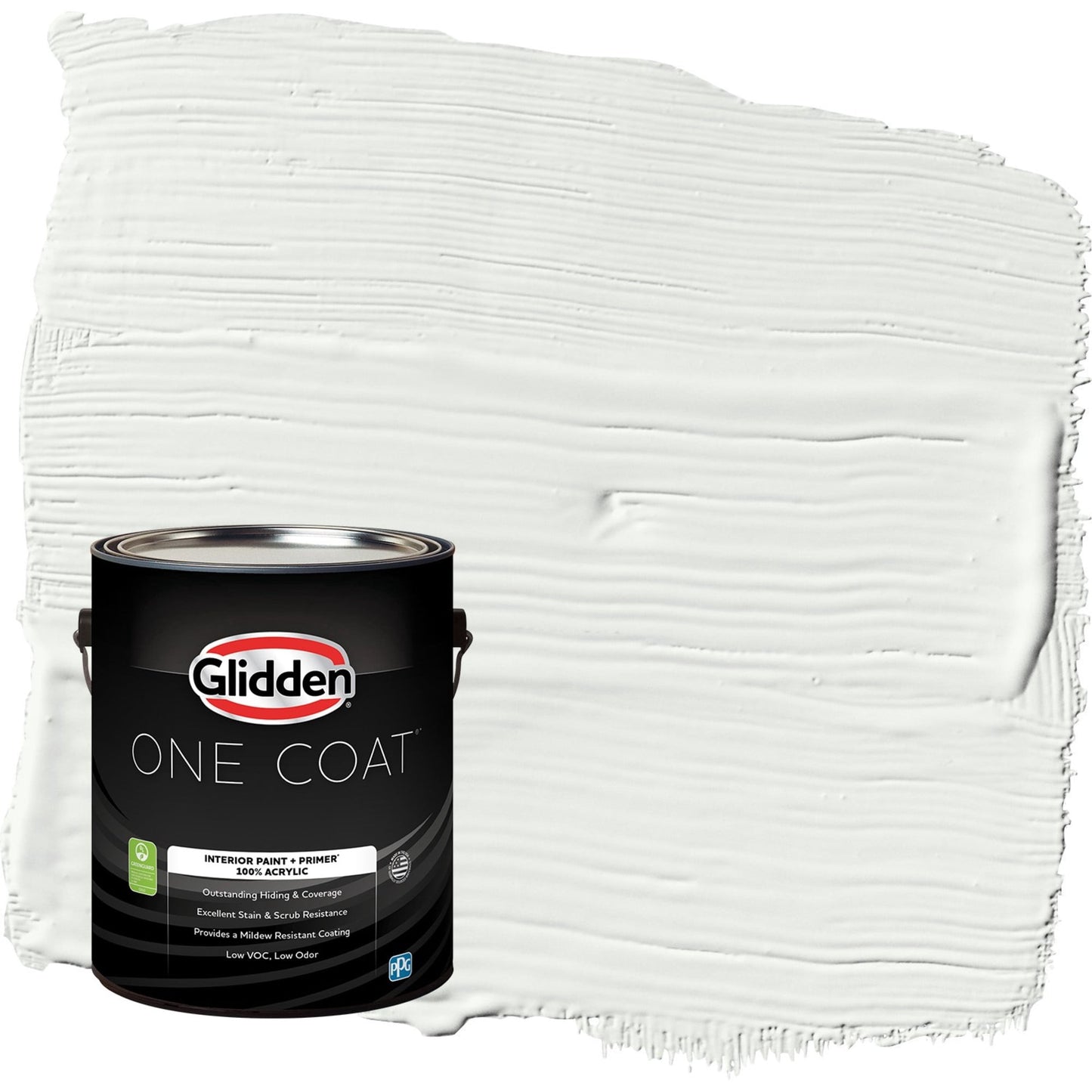 Glidden One Coat Pacific Pearl / Off-White Eggshell Interior Paint with Primer, 1 Gallon
