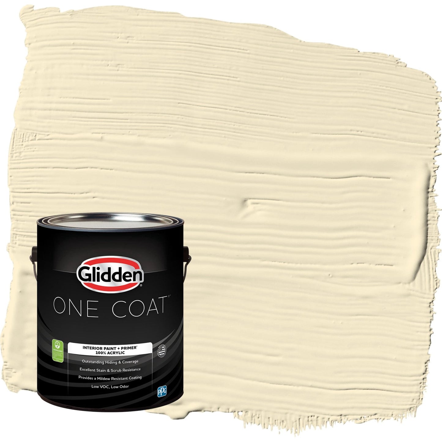 Glidden One Coat Soleil / Yellow Flat Interior Paint with Primer, 1 Gallon