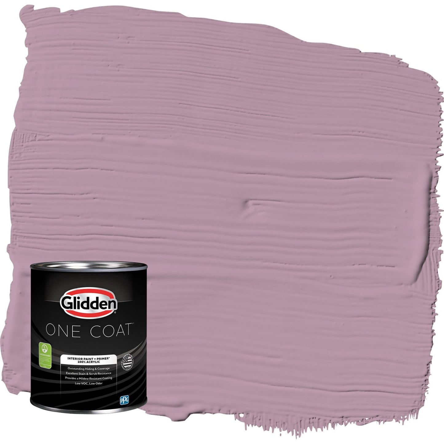 Glidden One Coat Interior Paint and Primer, Ashberry / Purple, 1 Quart, Eggshell