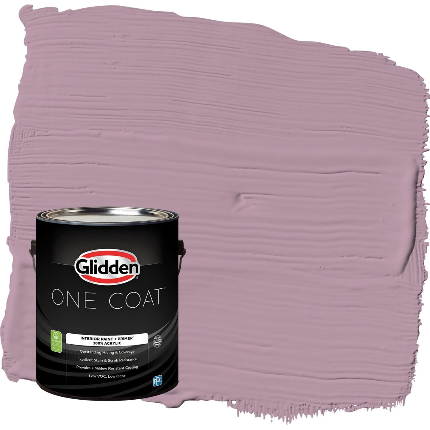 Glidden One Coat Ashberry / Purple Semi-Gloss Interior Paint with Primer, 1 Gallon