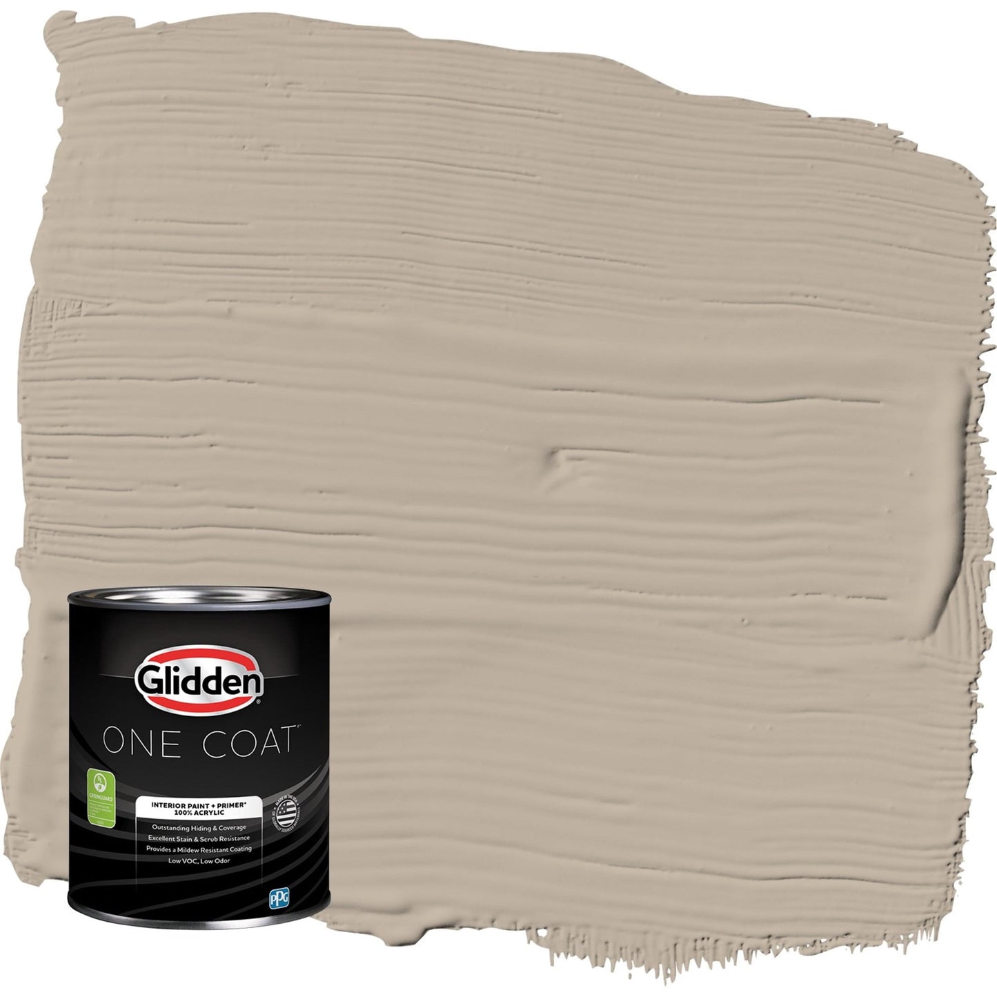 Glidden One Coat Discover / Beige Eggshell Interior Paint with Primer, 1 Quart