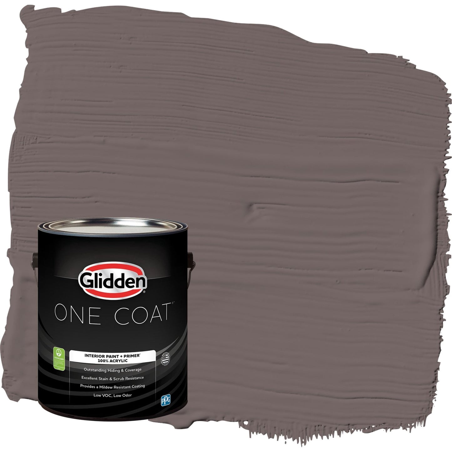 Glidden One Coat Eagle Eye / Brown Semi-Gloss Interior Paint with Primer, 1 Gallon