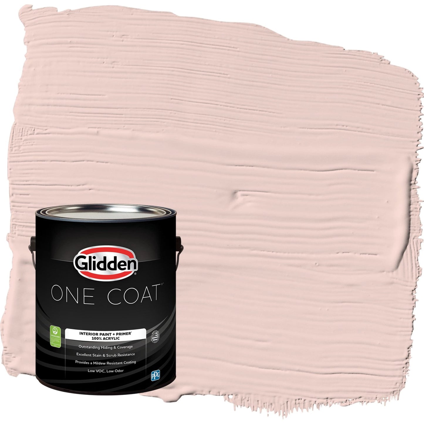 Glidden One Coat Honeysweet / Orange Flat Interior Paint with Primer, 1 Gallon