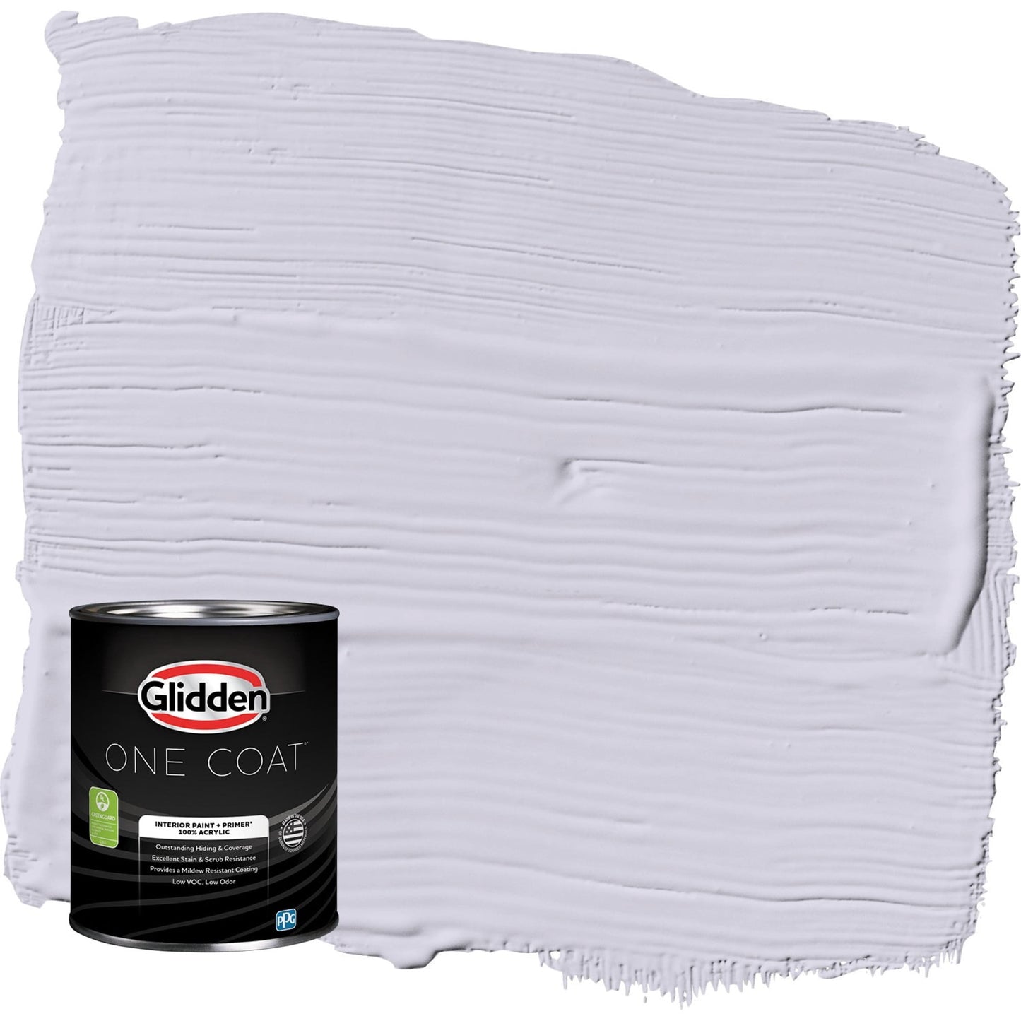 Glidden One Coat Lavender Haze / Purple Semi-Gloss Interior Paint with Primer, 1 Quart