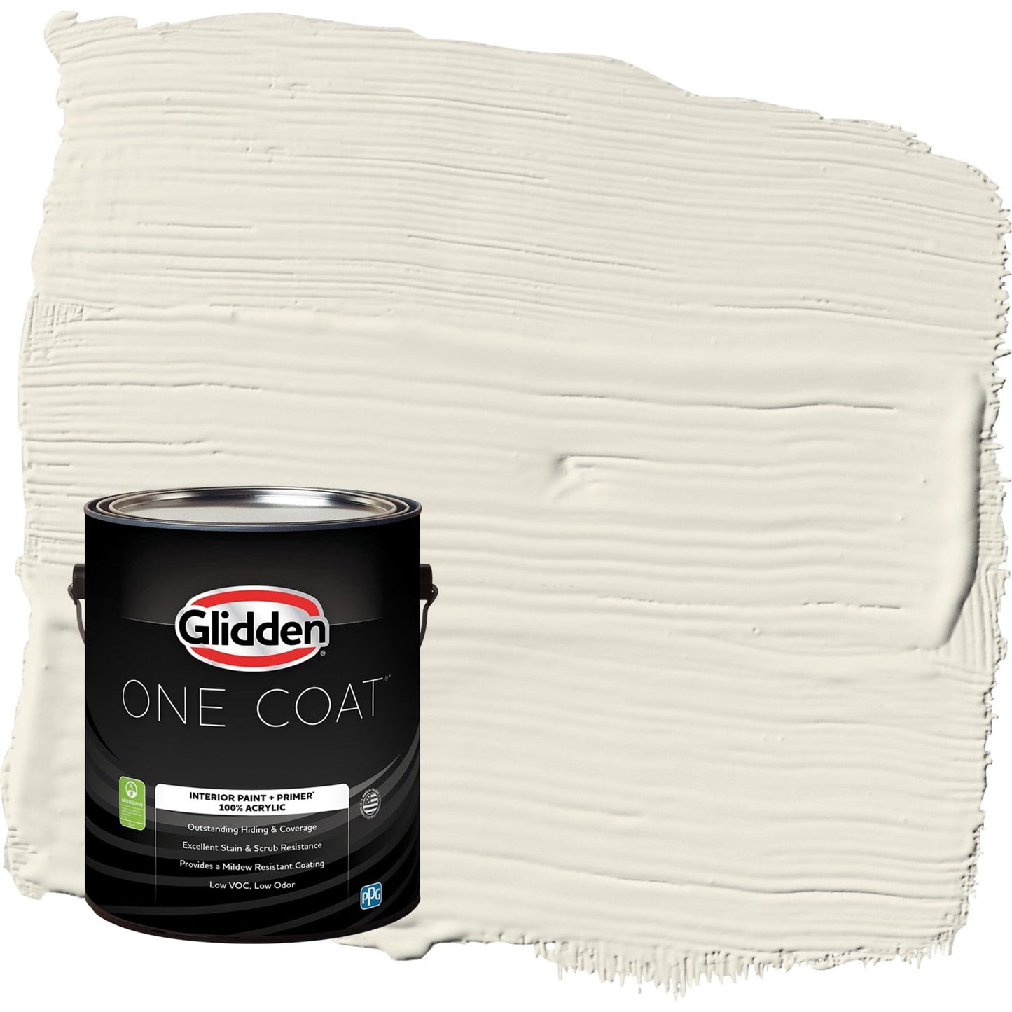 Glidden One Coat Oatmeal / Gray Semi-Gloss Interior Paint with Primer, 1 Gallon