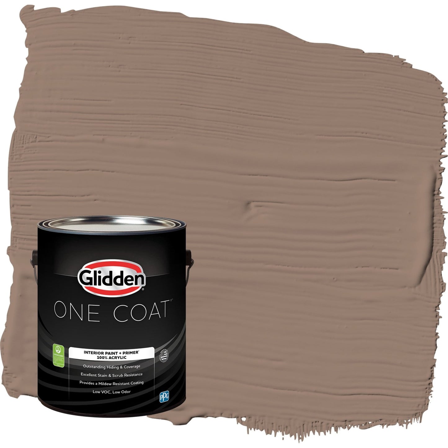 Glidden One Coat Peppered Pecan / Tan Semi-Gloss Interior Paint with Primer, 1 Gallon