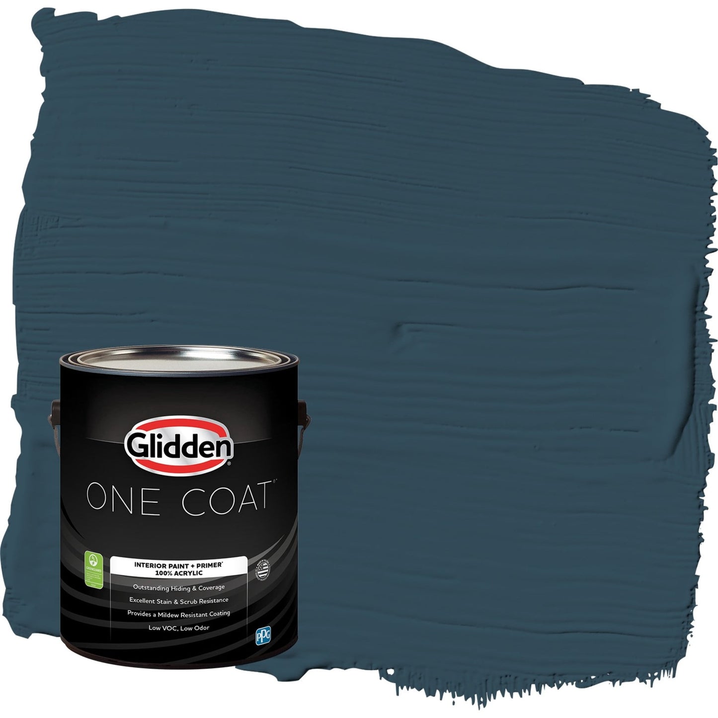 Glidden One Coat Interior Paint and Primer, Sailor's Coat / Blue, 1-Quart, Eggshell