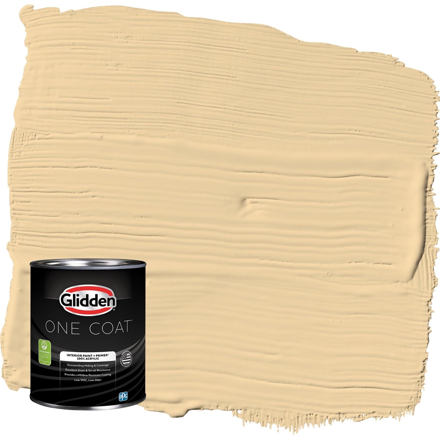 Glidden One Coat Spice is Nice / Yellow Semi-Gloss Interior Paint with Primer, 1 Quart