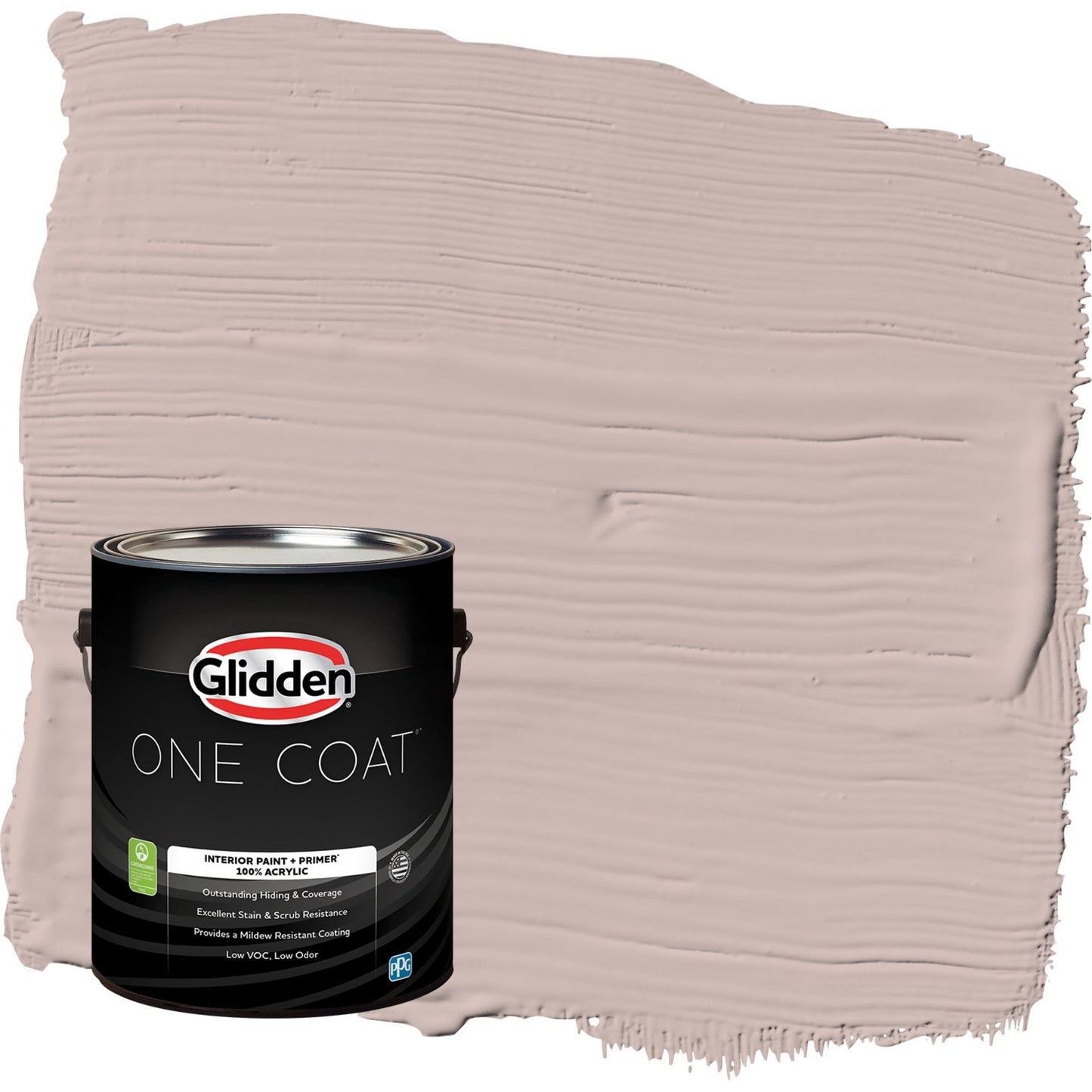 Glidden One Coat Subdued / Beige Flat Interior Paint with Primer, 1 Gallon