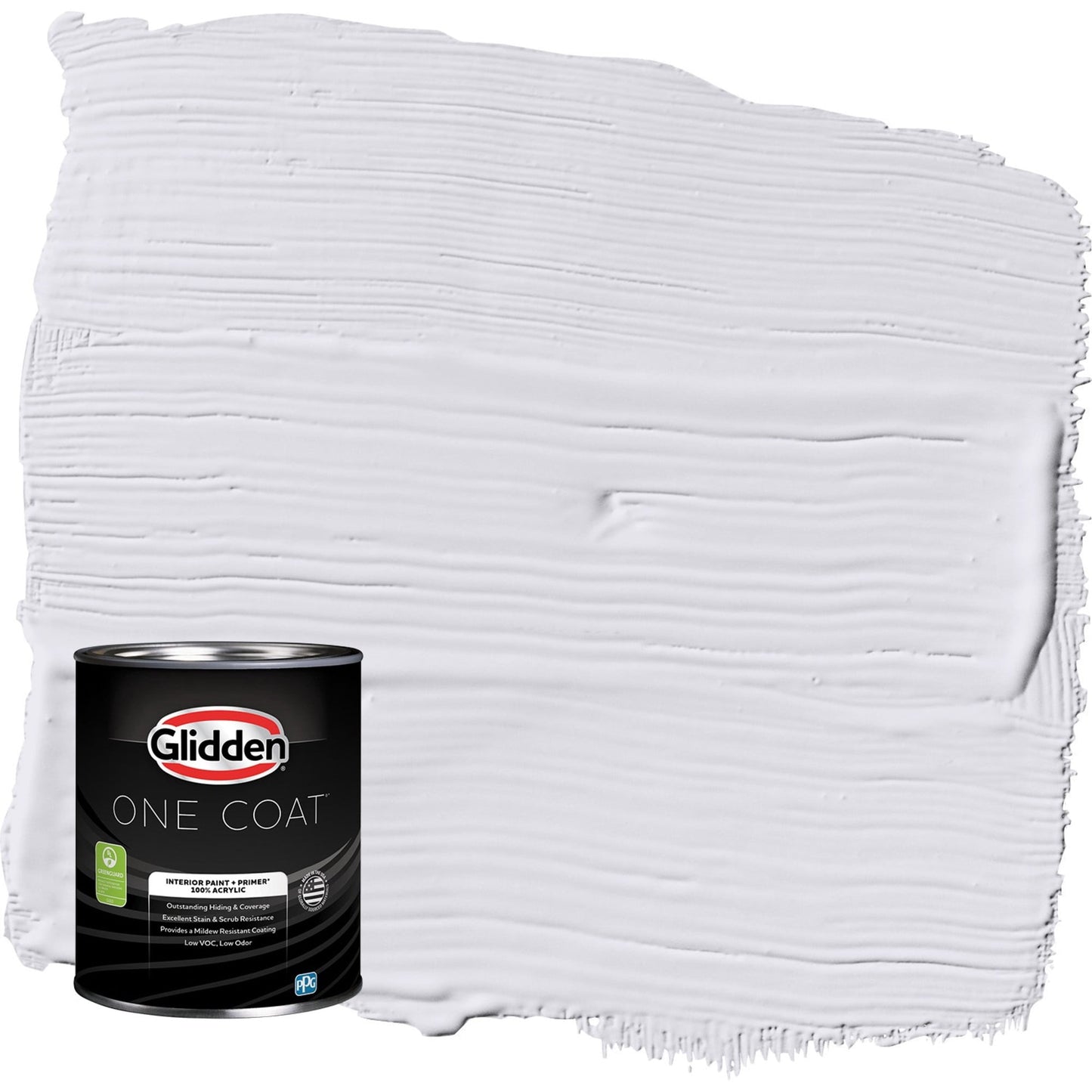 Glidden One Coat Violet Echo / Purple Eggshell Interior Paint with Primer, 1 Quart