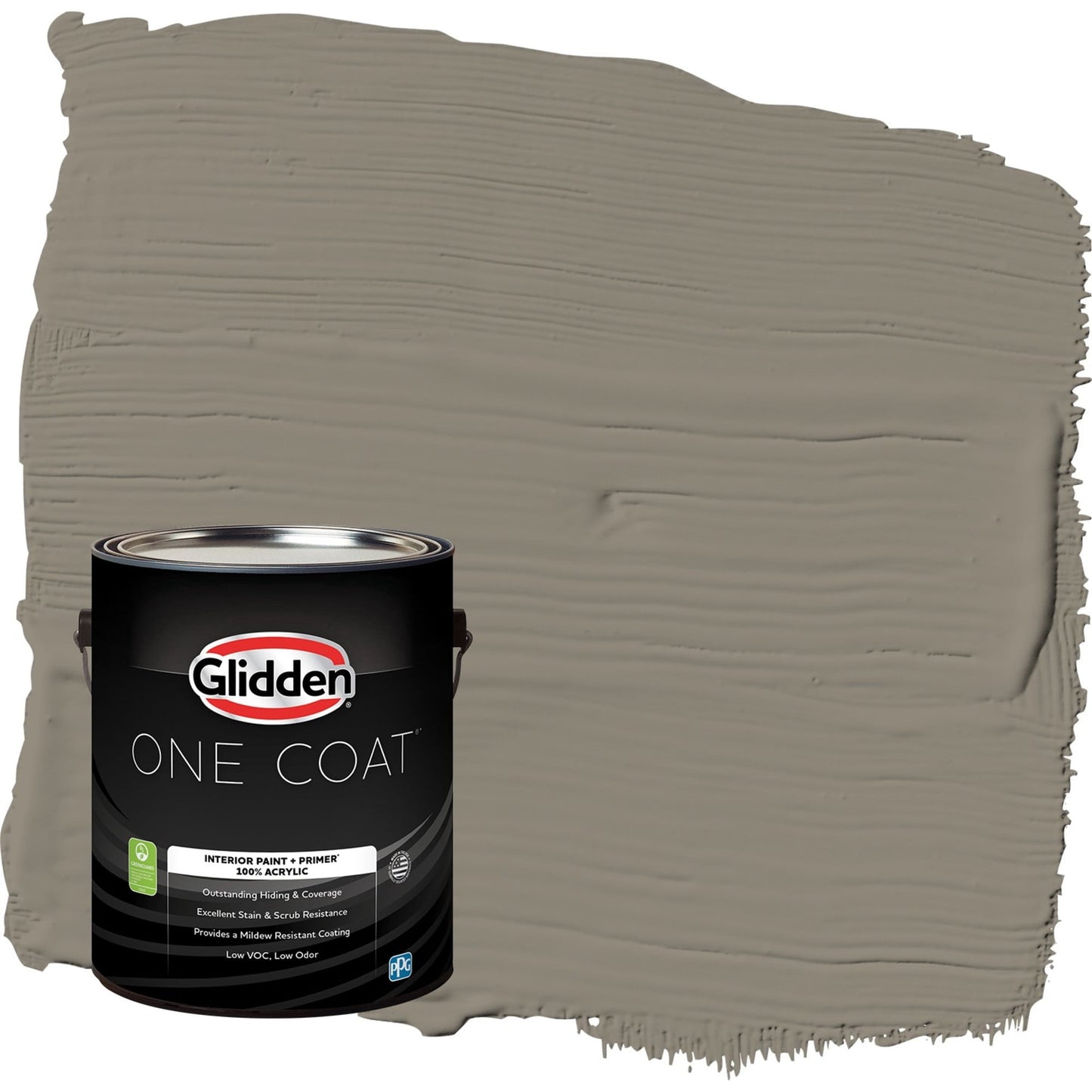 Glidden One Coat Roller Coaster / Tan Eggshell Interior Paint with Primer, 1 Gallon