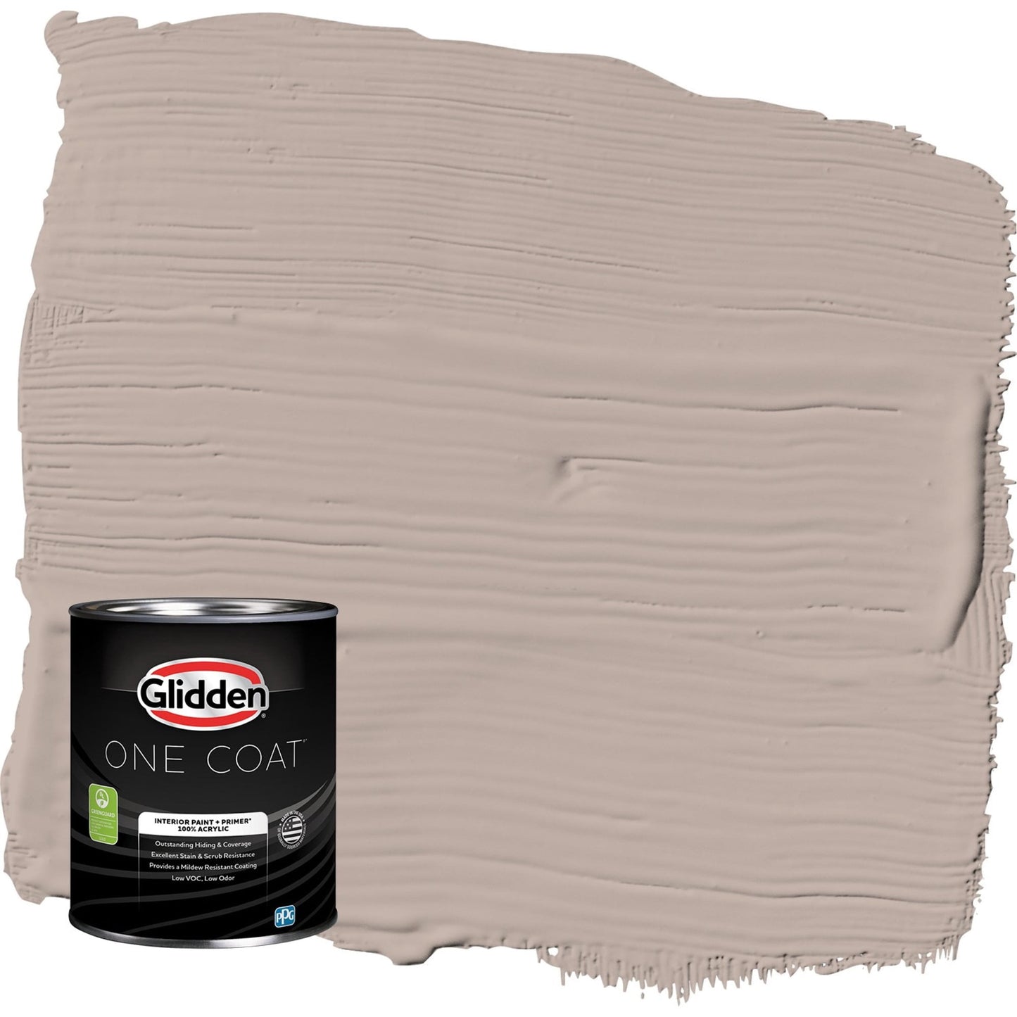 Glidden One Coat Thumper / Beige Flat Interior Paint with Primer, 1 Quart